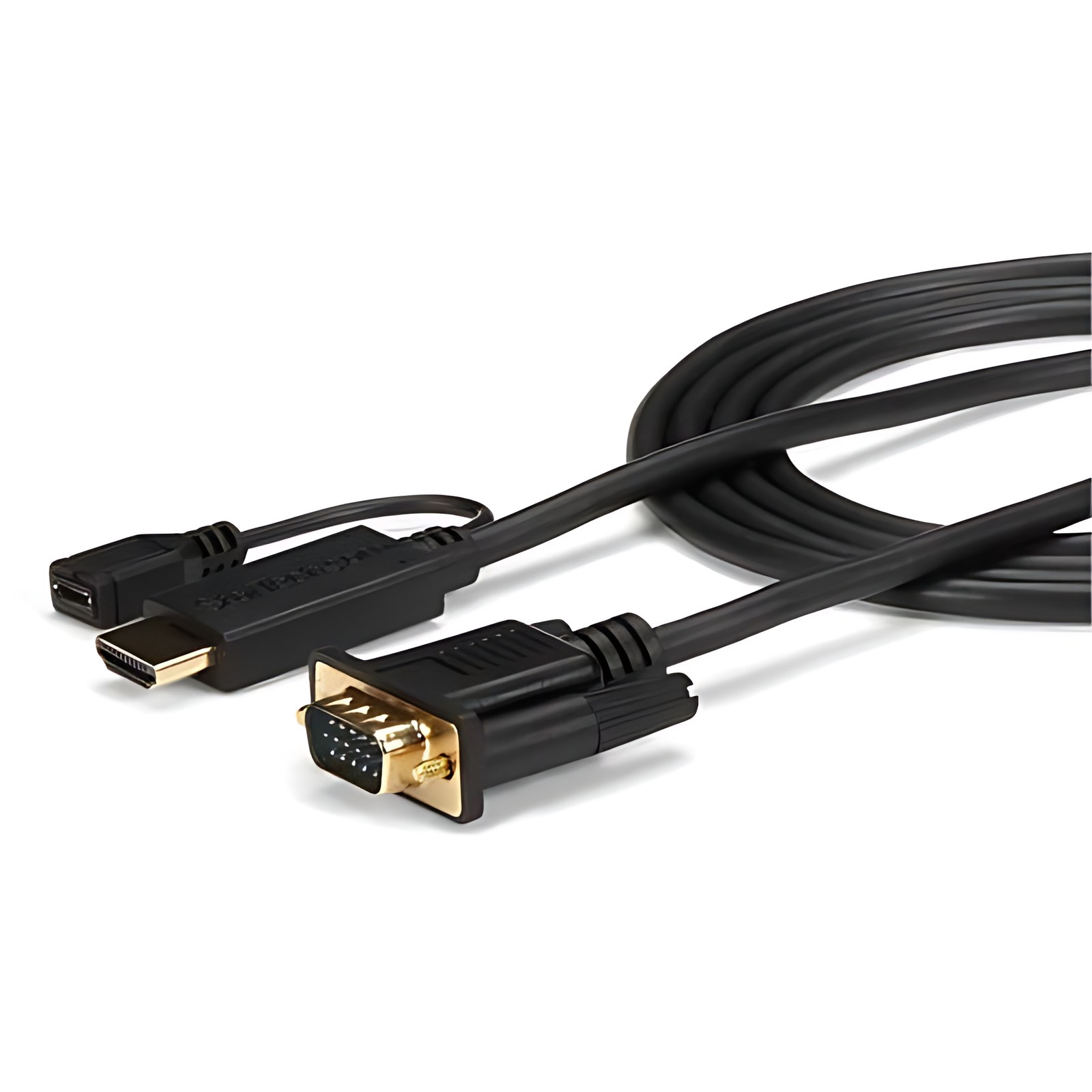 Startech.com Cable De 1.8m Convertidor Activo Hdmi A Vga – Adaptador 1920×1200 1080p – Cable For Dispositivo De Vídeo, Monitor, Proyector, Computador, Chromebook, Portátil, Computadora De Escritorio, Workstation, Mac, Tv – Extremo Secundario: 1 X 15-Pines Hd-15 – Macho – Admite Hasta1920 X 1200 – Negro