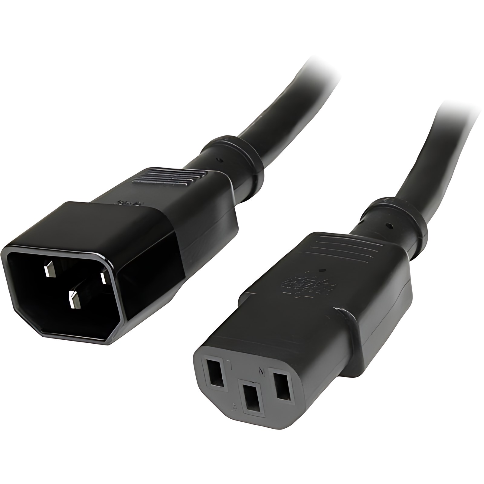 Startech.com Cable De 1.8m De Extensión, Iec 320 C14 A Iec 320 C13 Negro, 15a 125v, 14awg, Cable Extensor Alargador De Corriente, Ul – Para Impresora, Unidad De Distribución Eléctrica, Computadora De Escritorio, Monitor – Iec 60320 C14 / Iec 60320 C13 – 125 V Ac / 15a – Negro – 1 Solamente