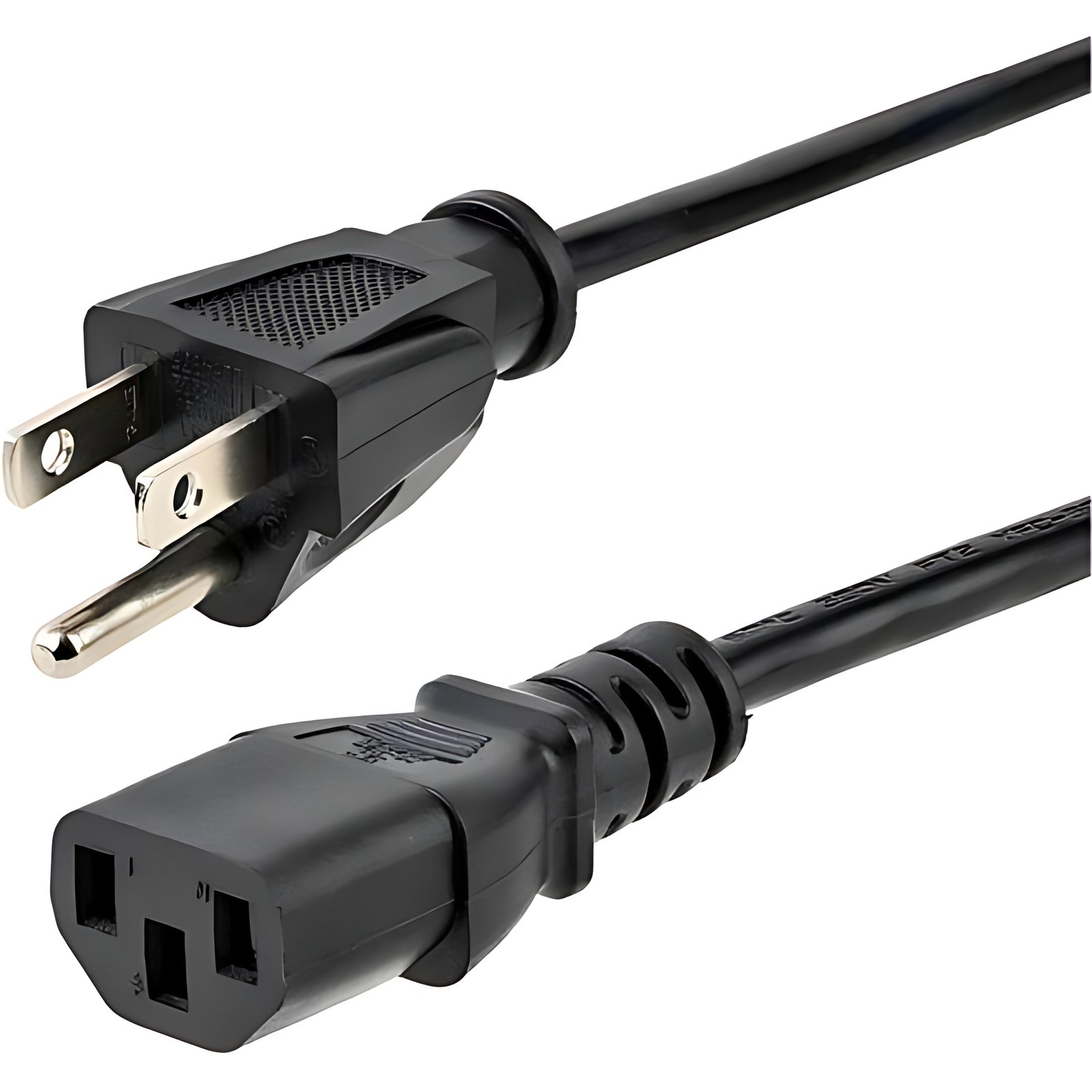 Startech.com Cable De 3m De Alimentación De Computadora, Nema 5-15p A C13, 10a 125v, 18awg, Cable De Alimentación De Repuesto – Para Computadora De Escritorio, Escáner, Impresora, Monitor – Nema 5-15p – Negro – 1 Solamente