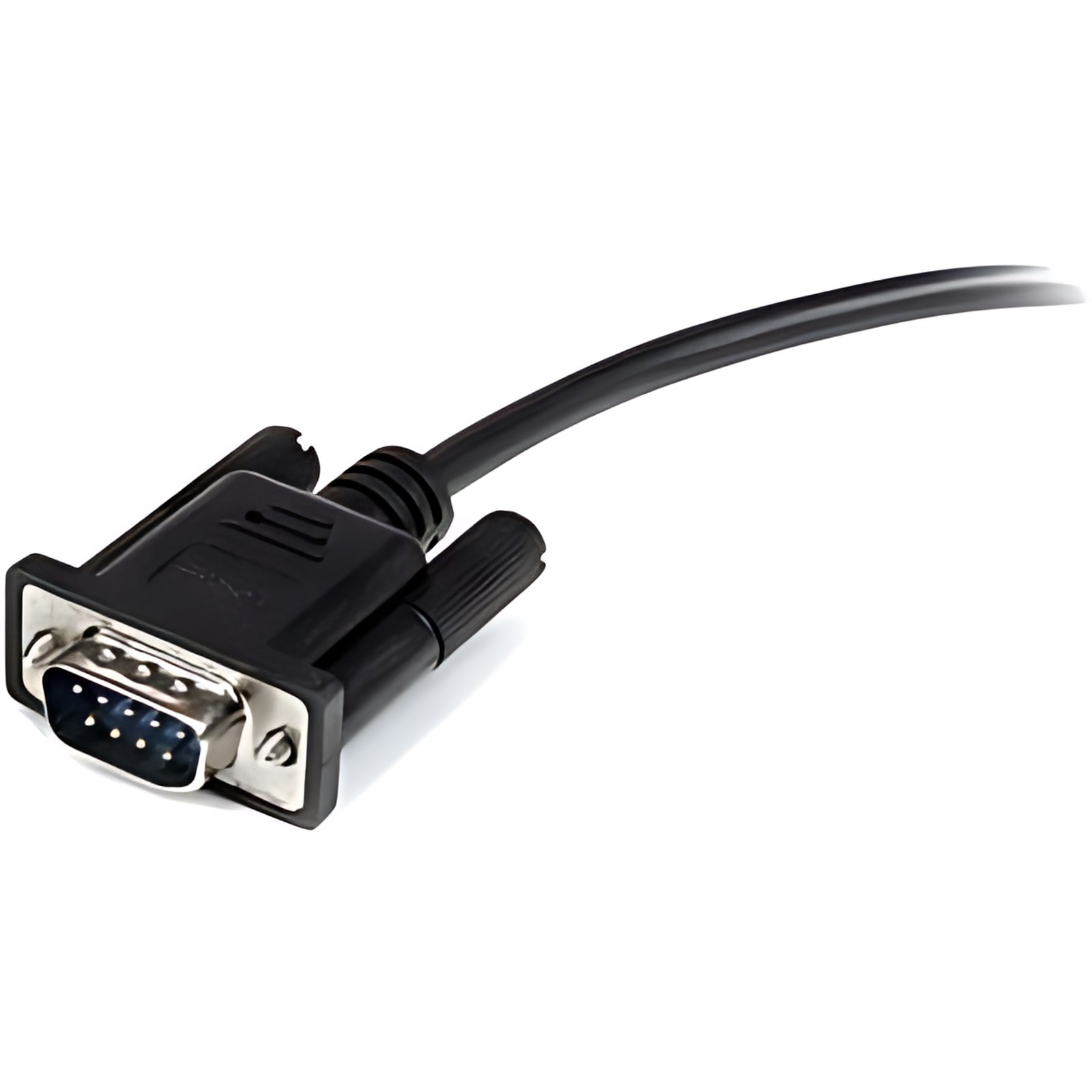 StarTech.com Cable 2m Extensión Directo Straight Through Serial RS232 Video EGA DB9 Macho a Hembra - Negro - Cable de extensión - Apantallado - Níquel Conector chapado - Negro
