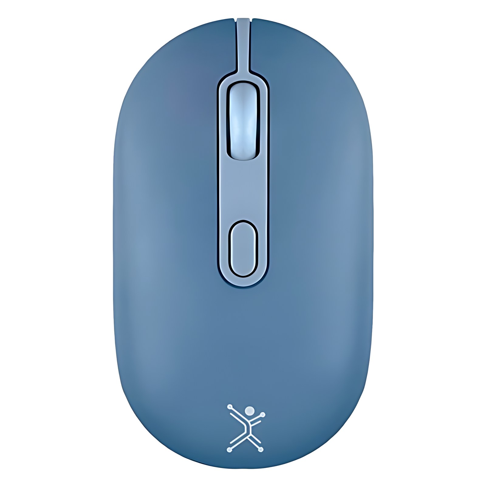Mouse Recargable 2.4ghz Mas Bt Clic Silencioso Color  Azul