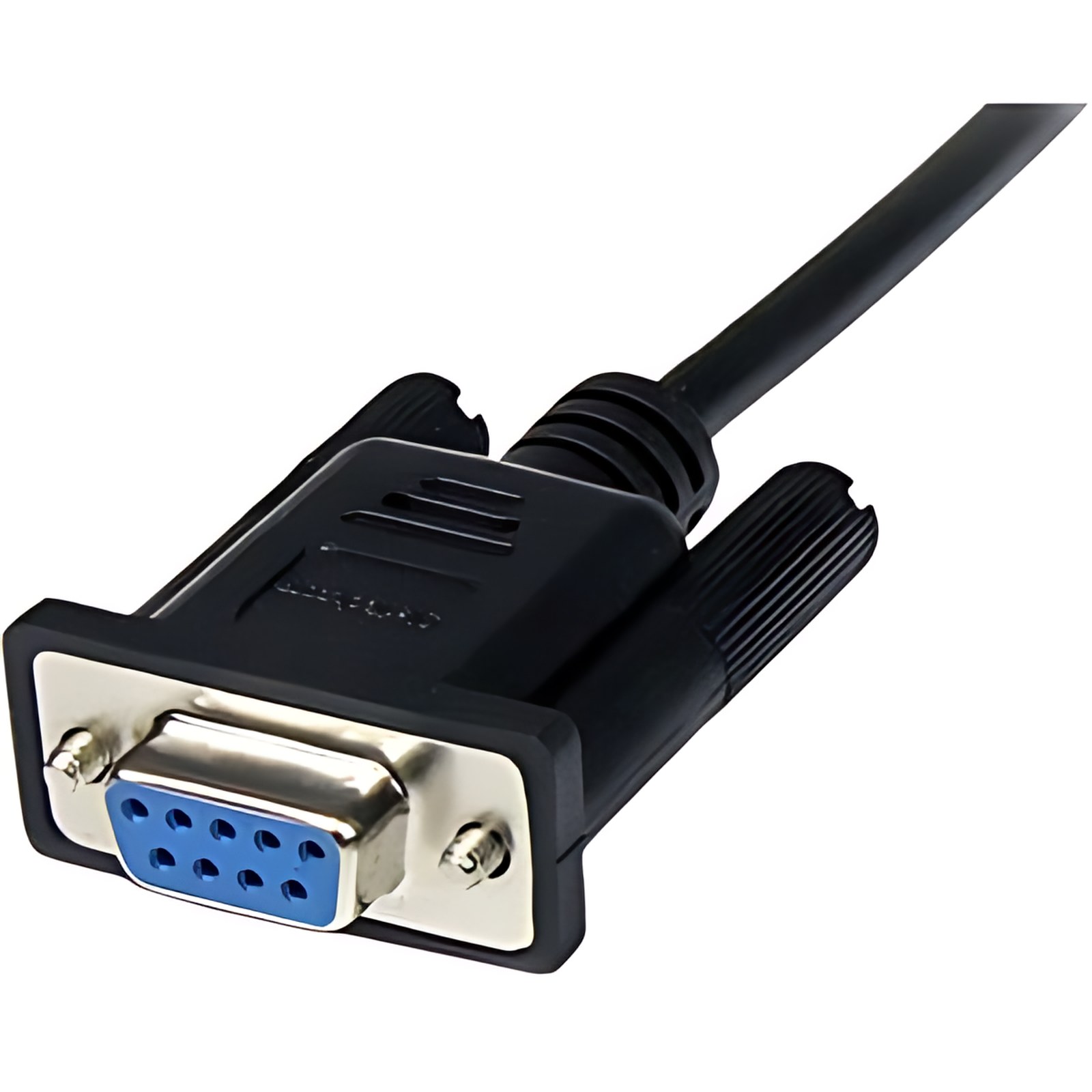 Startech.com Cable 1m Módem Nulo Null Serial Db9 Hembra A Macho – Negro – Cable For Módem, Pc – Apantallado – 28 Awg – Negro