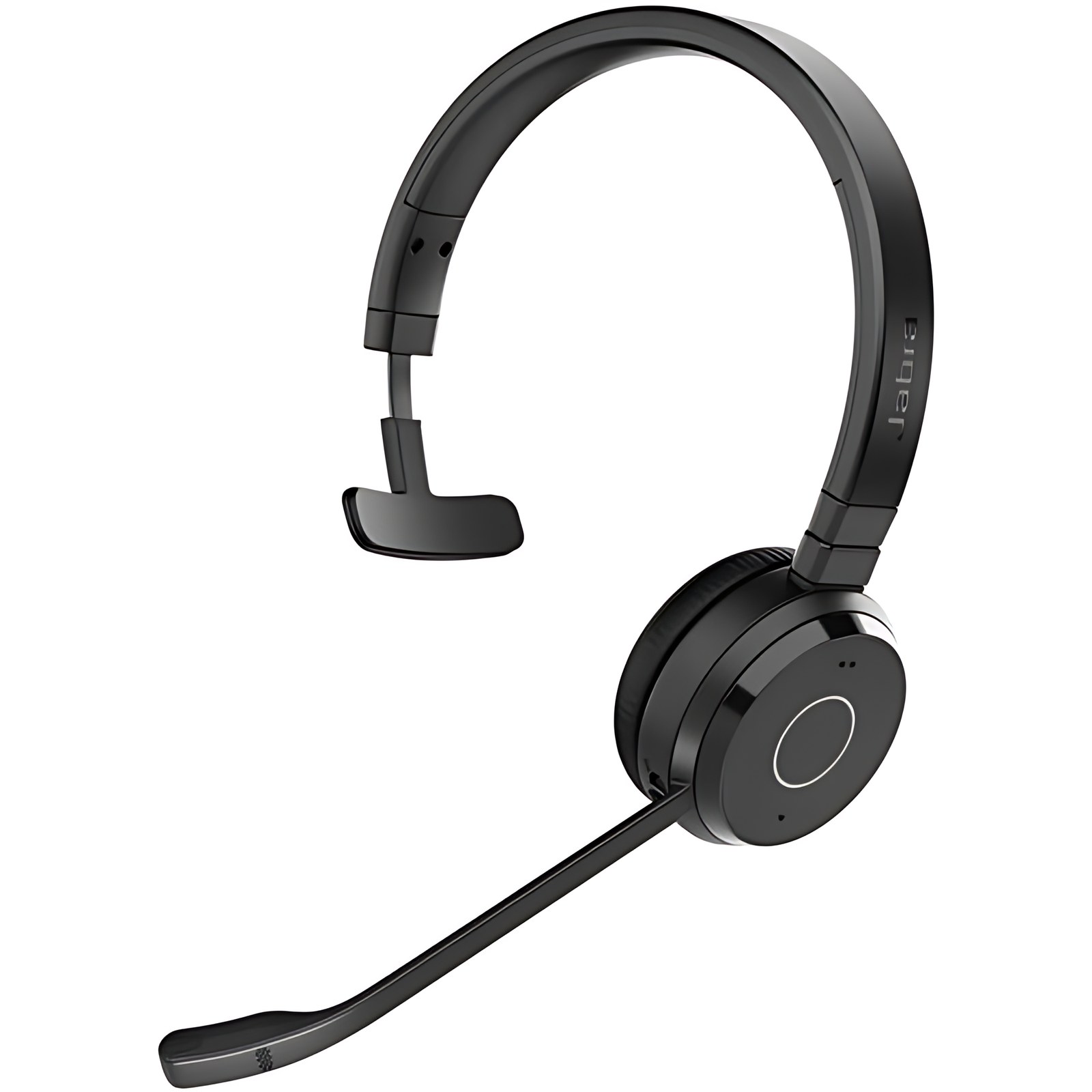 Auriculares Jabra Evolve 65 Te Inalámbrico Sobre La Cabeza, Sobre La Oreja Mono – Negro – Certificación Microsoft Teams – Monaural – Supra-Aural – 3048cm – Bluetooth – 20hz A 20khz – Condensador Electret, Uni Direccional Micrófono