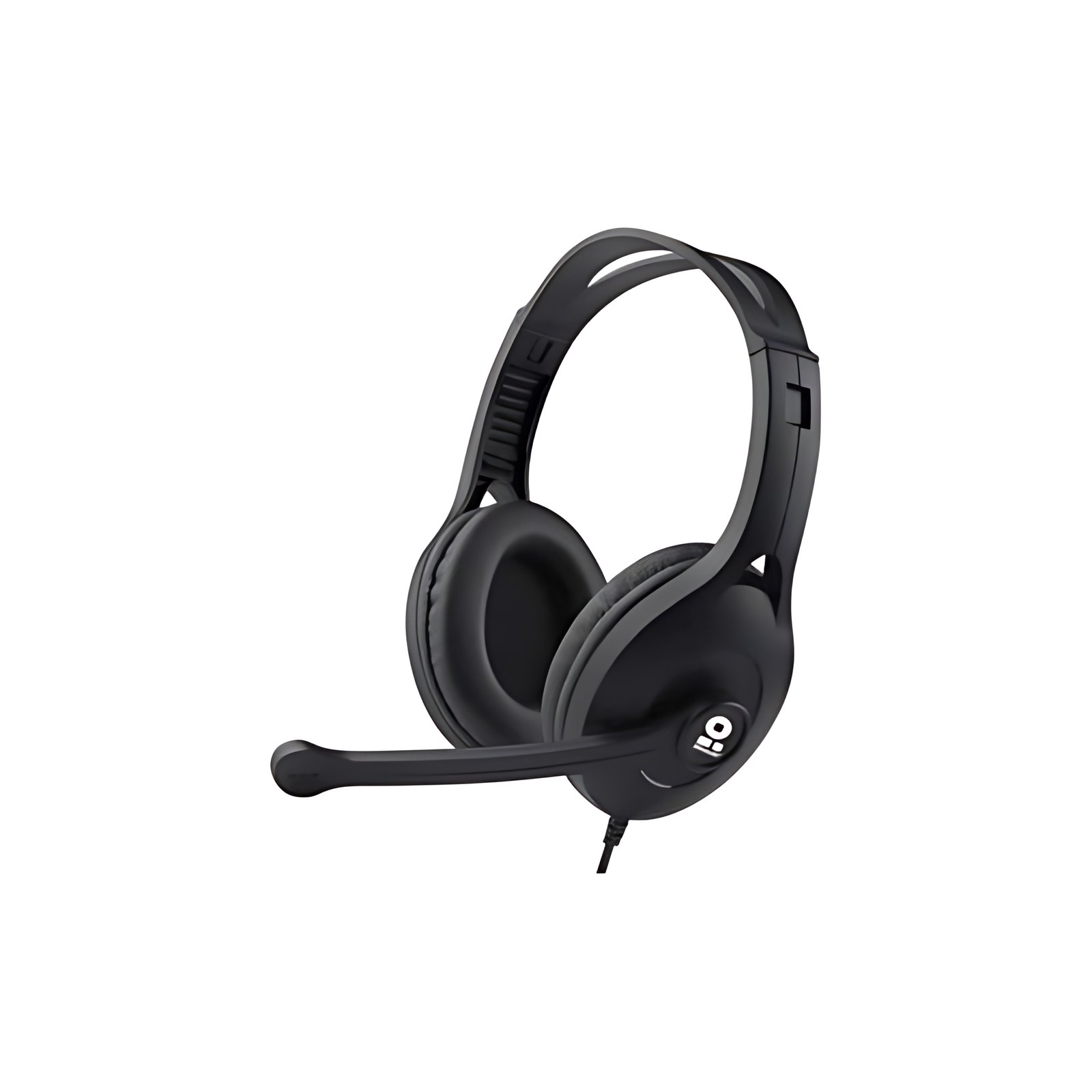 BROBOTIX DIADEMA ALAMBRICA TIPO GAMER CON MICRÓFONO - ALTURA DE AURICULARES AJUSTABLES, ALMOHADILLAS ACOLCHADAS, MICRÓFONO AJUSTABLE, 1 Conector 3.5 mm para Microfono y Audio - Control de Volumen - Co