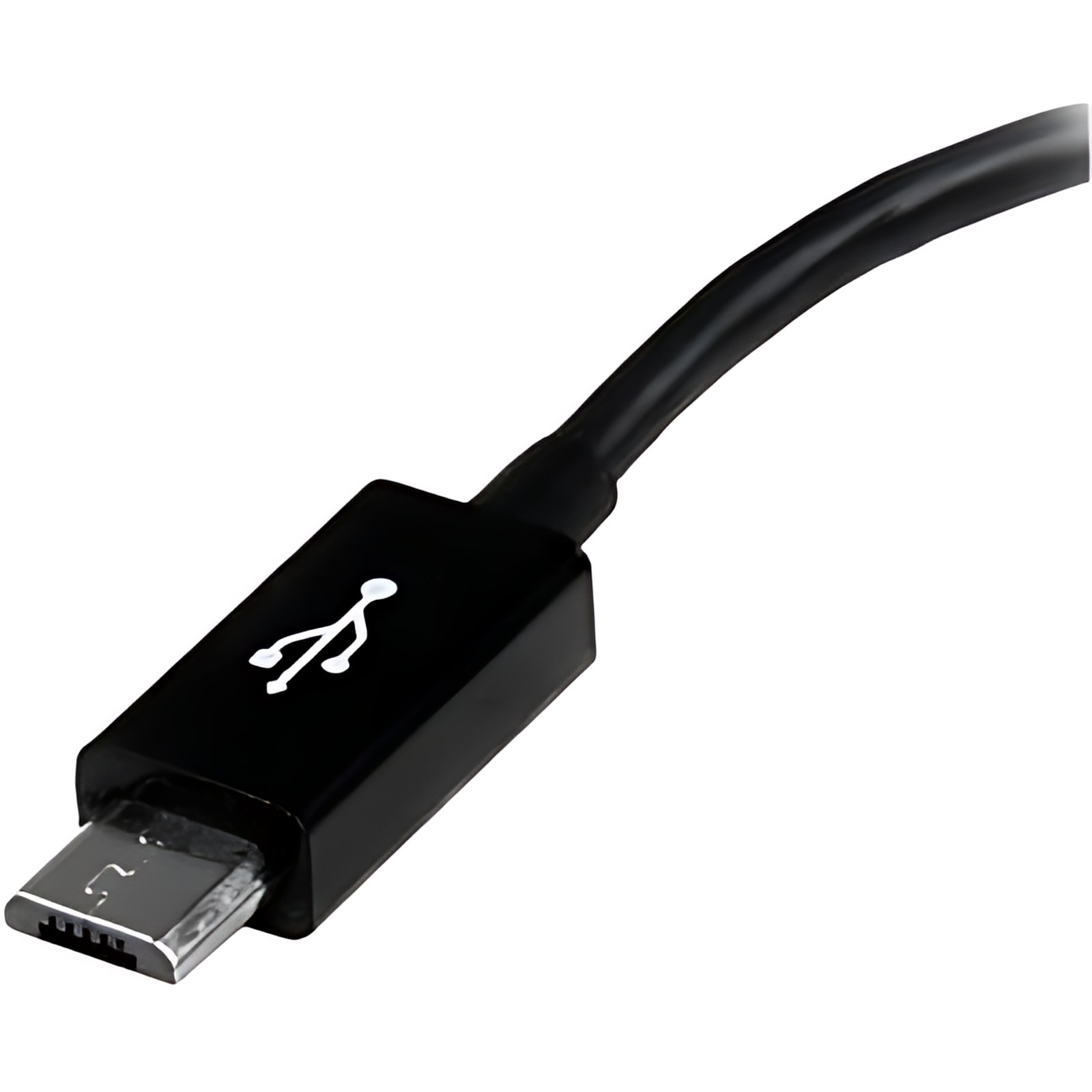 Startech.com Cable Adaptador De 12cm Micro Usb Macho A Usb A Hembra Otg Para Tablets O Teléfonos Celulares – Negro – Cable For Mouse, Teclado, Teléfono Móvil, Tablet Pc, Lector Texto Digital – Apantallado – Negro
