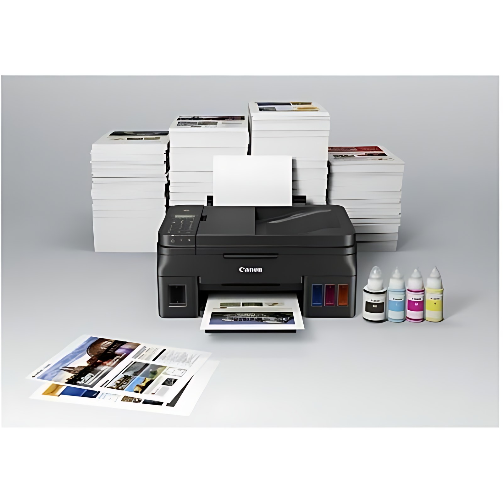 Impresora De Inyección De Tinta Multifunción Canon Pixma G4110 Inalámbrico – Color – Copiadora/Fax/Impresora/Escáner – 4800 X 1200 Dpi Impresión – Color De Superficie Plana Escáner – 1200 – Color Fax – Lan Inalámbrica – Aplicación Canon Print, Google Cloud Print, Wi-Fi Direct, Mopria, Impresión Móvil Canon, Pixma Cloud Link, Apple Airprint – Usb
