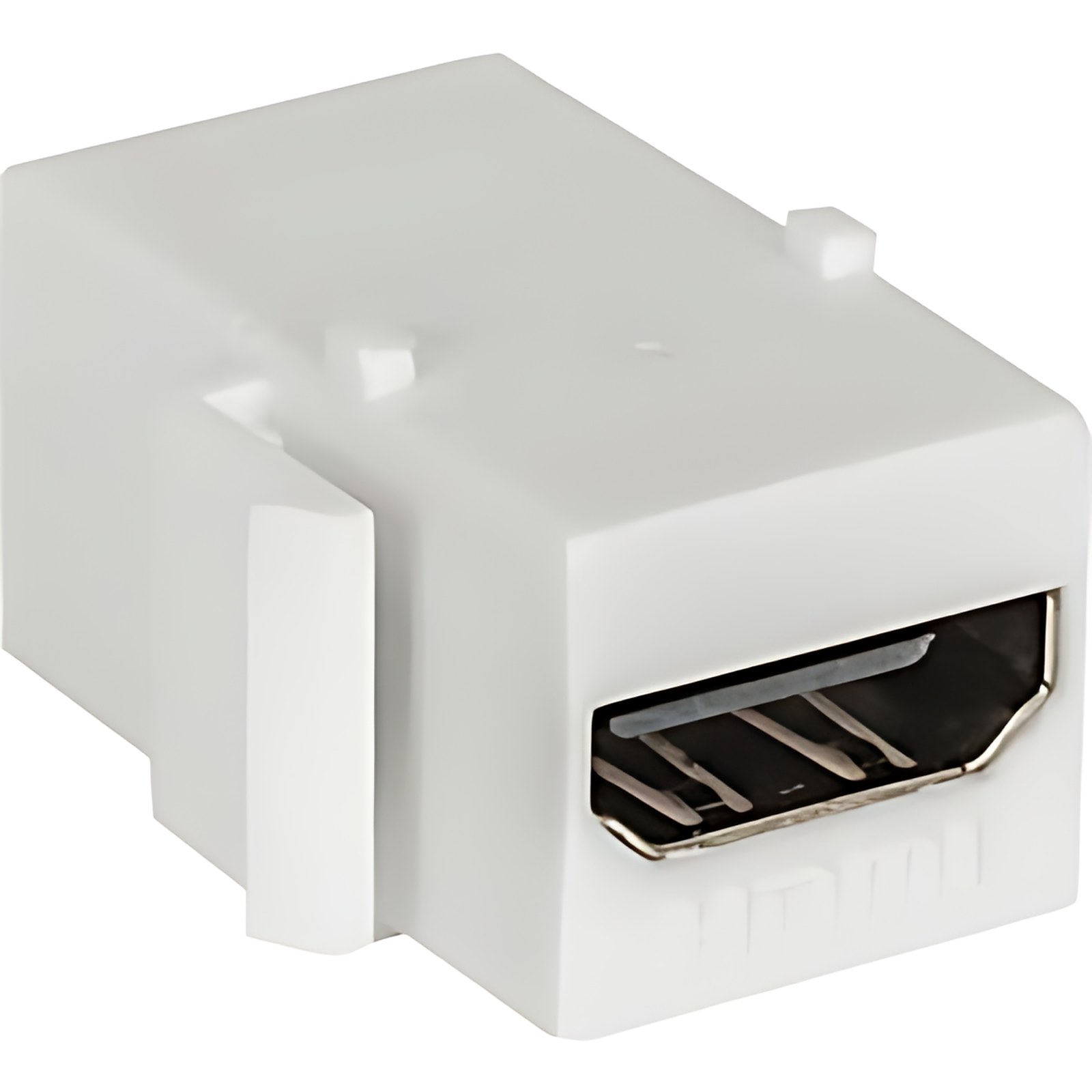 Cople Hdmi Keystone Blanco – Oro Contacto – Blanco