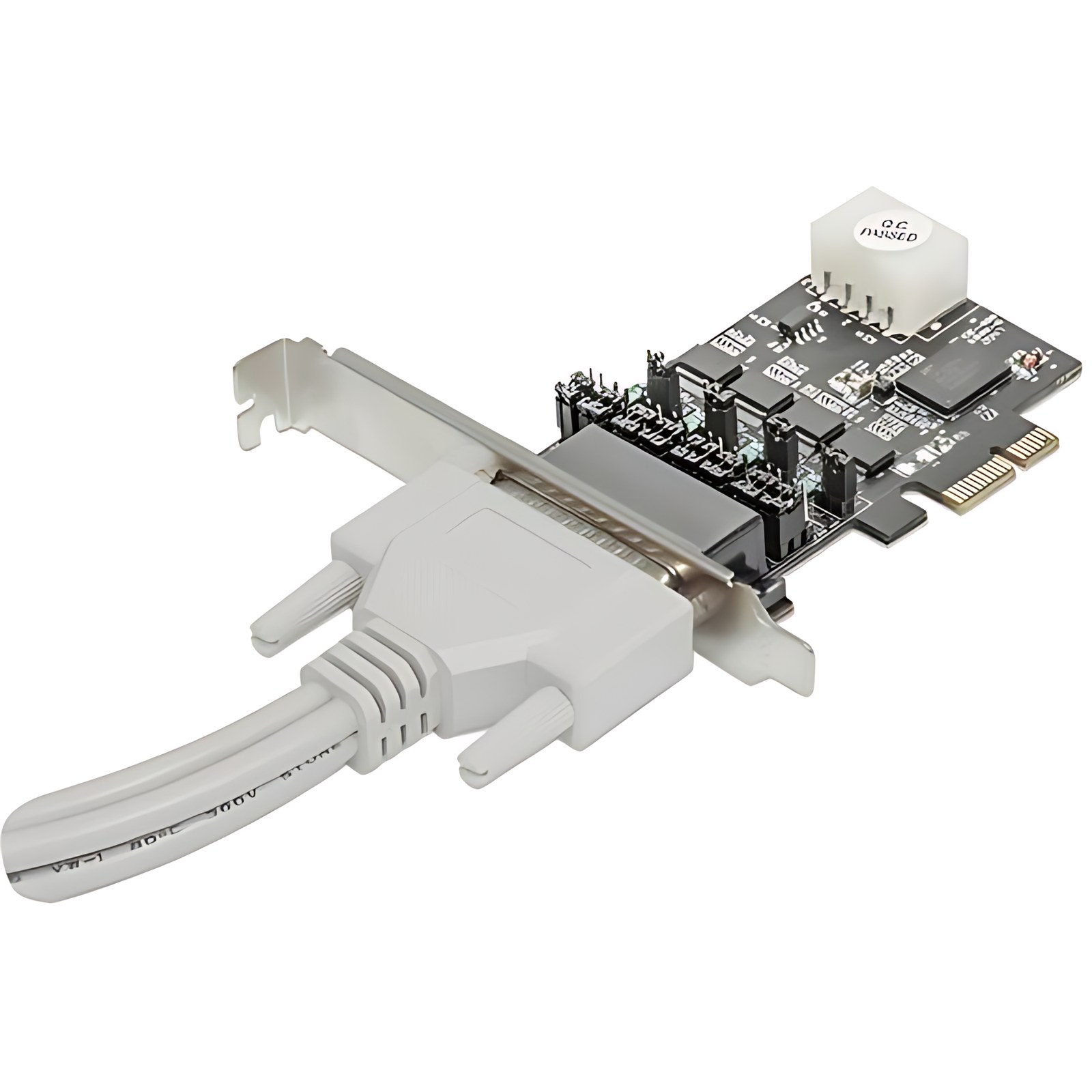 TARJETA SERIAL PCI EXPRESS CUATRO PUERTOS DB9 SALIDA DE ENERGIA DE 5V - PCI Express 1.1 x1 - PC, Linux - 1 x Número de puertos serie externos