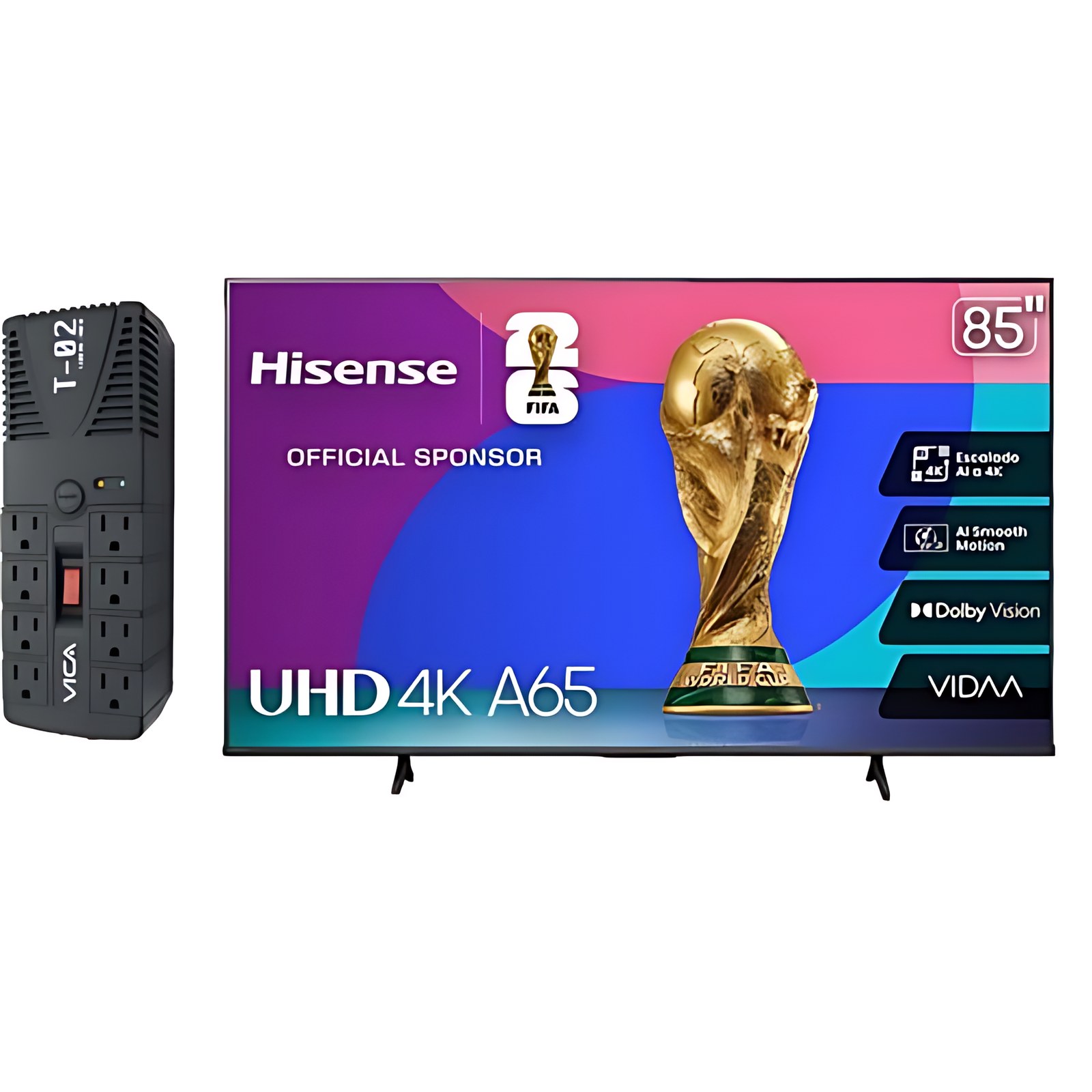 Hisense Led Smart Tv Uhd 4k 85 Pulgadas Con Regulador Vica T-02 De 700w
