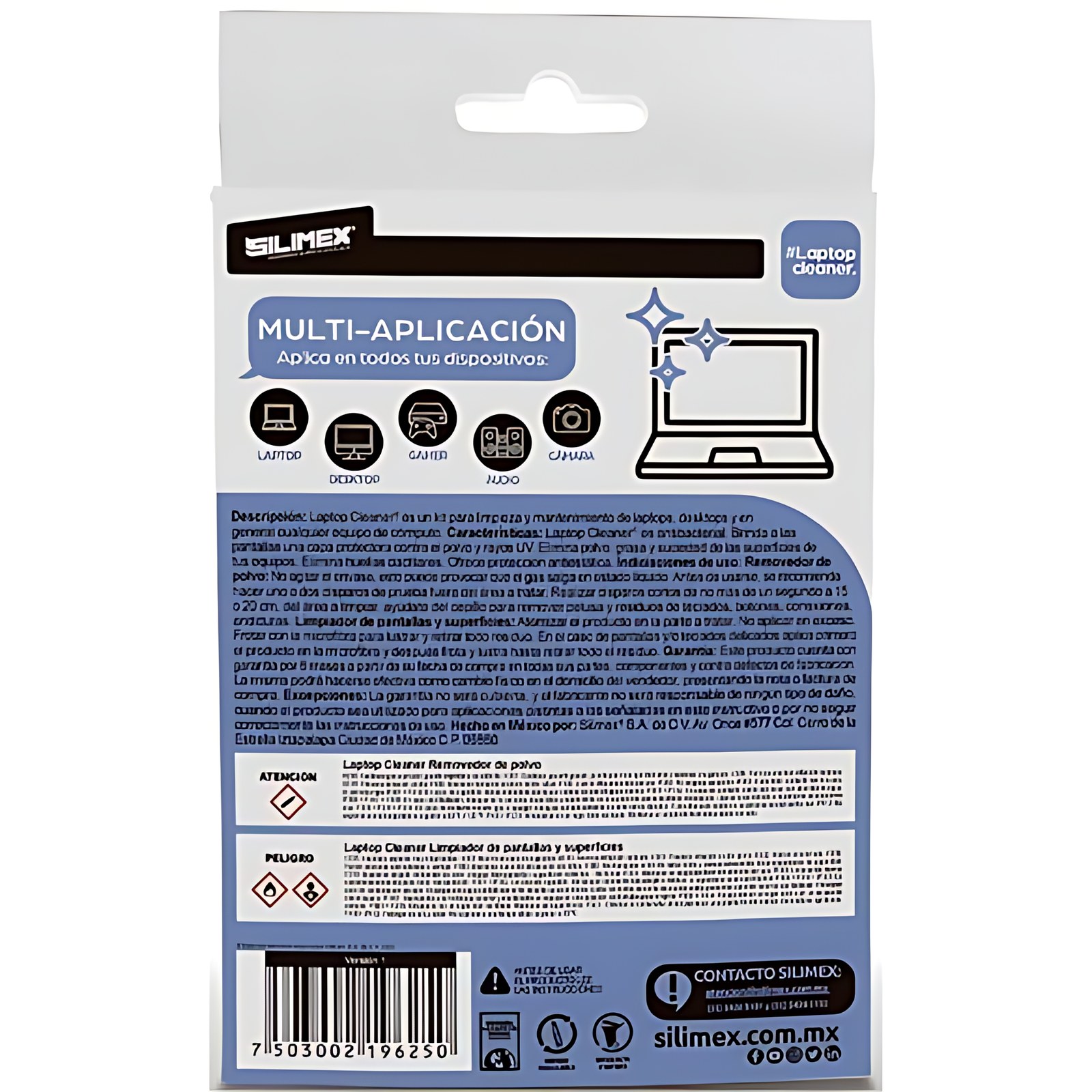 Silimex Kit De Limpieza Para Portátil, Pantalla, Smartphone, Tableta, Sistema De Navegación Gps, Monitor, Cámara, Lente, Equipo Fotográfico, Computadora De Escritorio – Antibacteriano, Resistente Al Polvo, Resistente A Grasa, Anti Estática