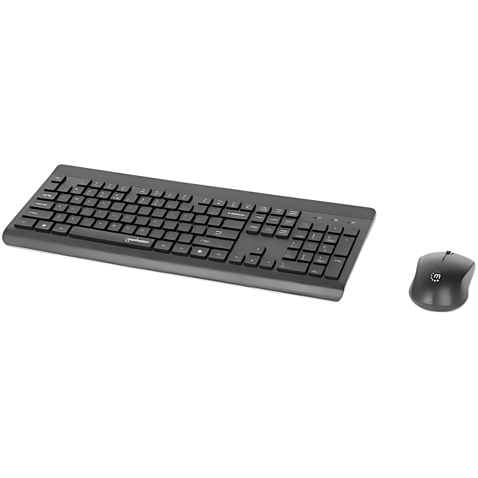 Teclado Y Ratón Manhattan Mwk7350 – Usb Tipo A Membrana Inalámbrico Rf 2.40ghz Teclado – 104 Tecla – Keyboard/Keypad Color: Negro – Usb Tipo A Inalámbrico Rf Mouse – óptico – 1200 Dpi – 3 Botón – Rueda De Desplazamiento – Pointing Device Color: Negro – Simétrico – Aaa, Aa – Compatible Con Portátil, Computador Para Pc, Mac