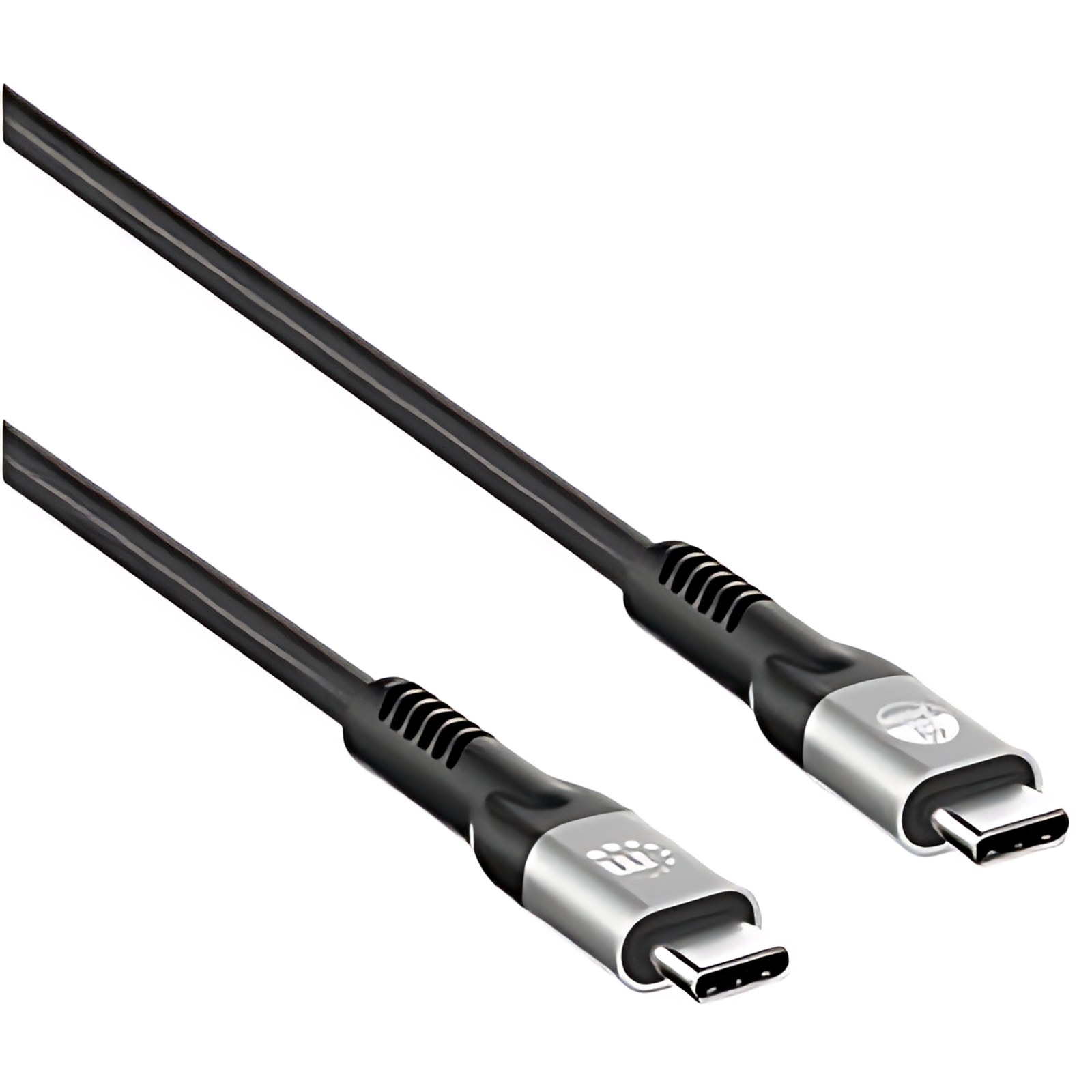 Manhattan 1m Cable De Transferencia De Datos – Cable For Cargador Usb, Portátil, Macbook Pro, Laptop Para Videojuegos, Cargador Portátil, Base De Conexión, Teléfono, Tableta, Consola De Juegos – 40gbit/S – Admite Hasta7680 X 4320 – Moldeado – Apantallado – Níquel Conector Chapado – Oro Contacto Chapado – 22/29 Awg – Negro
