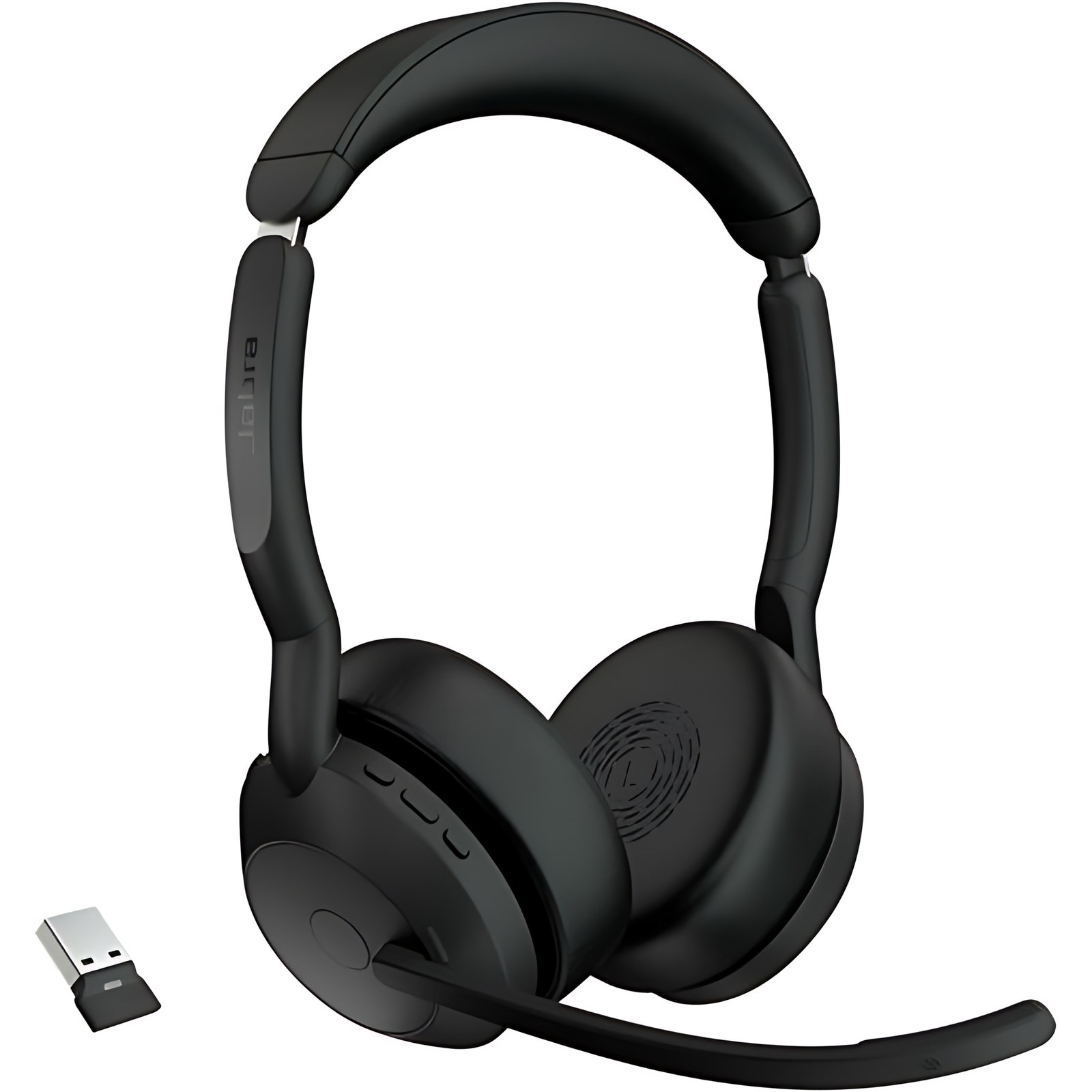 Auriculares Jabra Evolve2 55 Inalámbrico Sobre La Oreja Estéreo – Negro – Binaural – Cerrado – 3000cm – Bluetooth – 20hz A 20khz – Tecnología Mems, Función De Cancelación De Ruido Ambiente Micrófono – Cancelación De Ruido