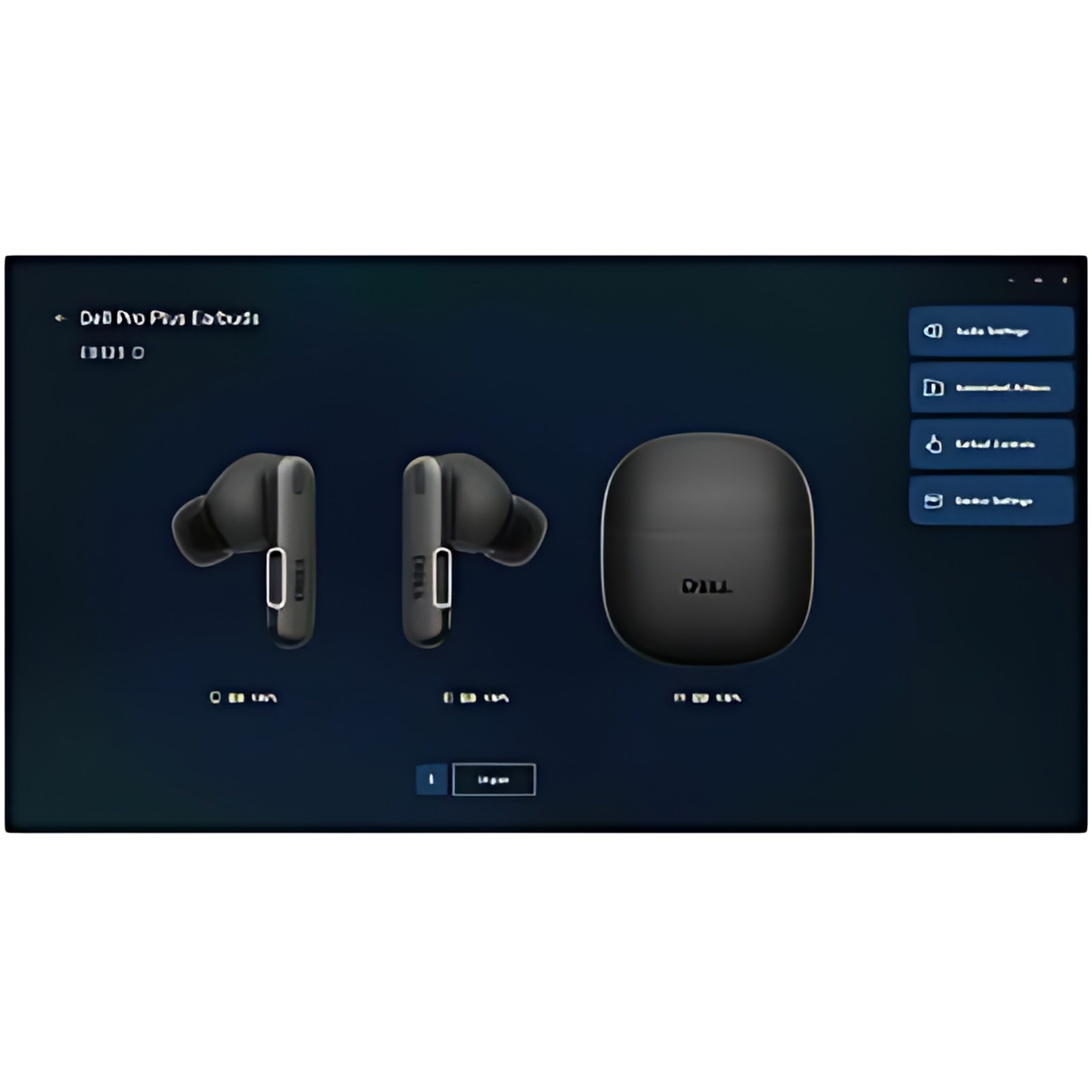Auricular Earbuds Dell Pro Plus - Inalambricos - EB525 - Color Negro - Intrauditivo - 2 años de garantía.