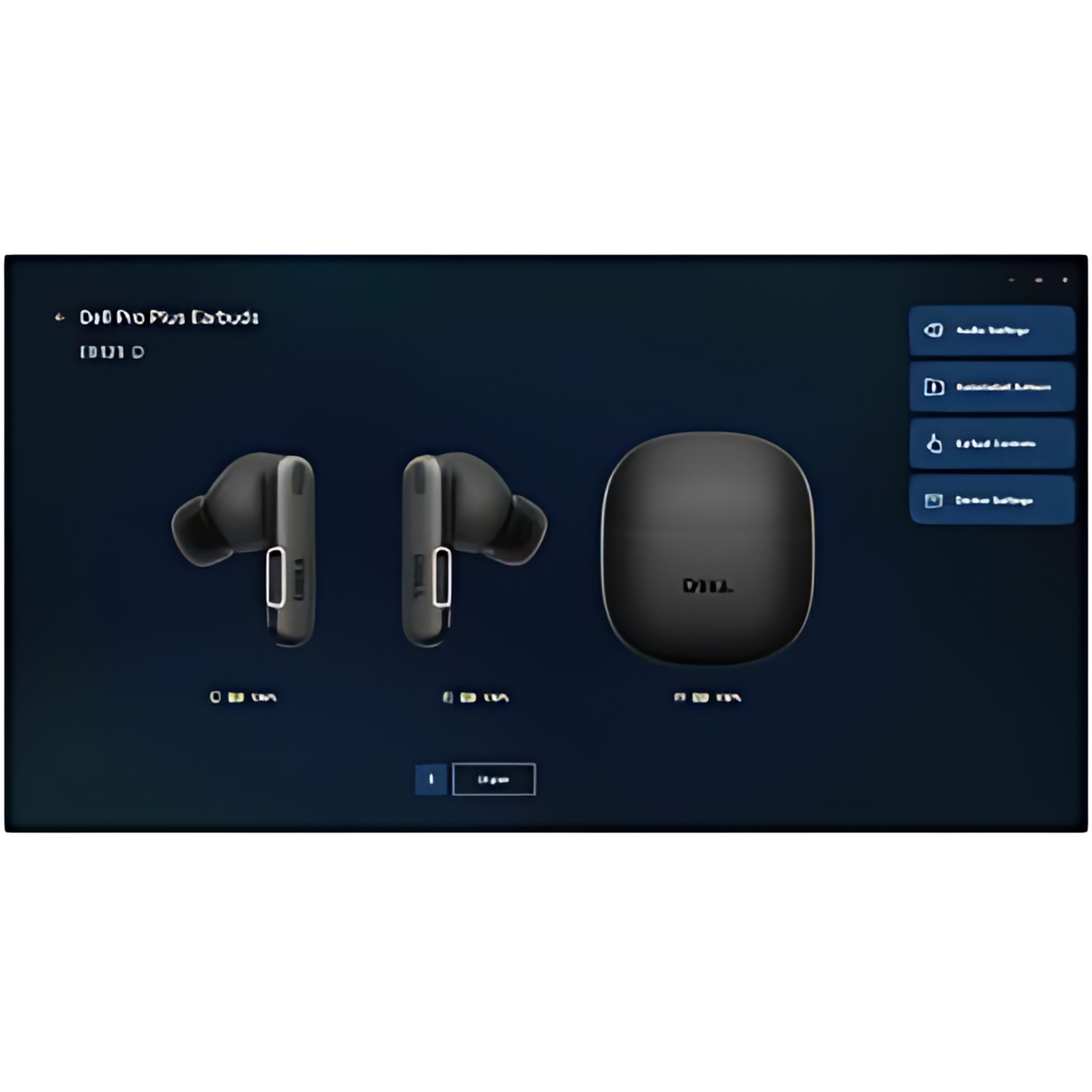 Auricular Earbuds Dell Pro Plus - Inalambricos - EB525 - Color Negro - Intrauditivo - 2 años de garantía.