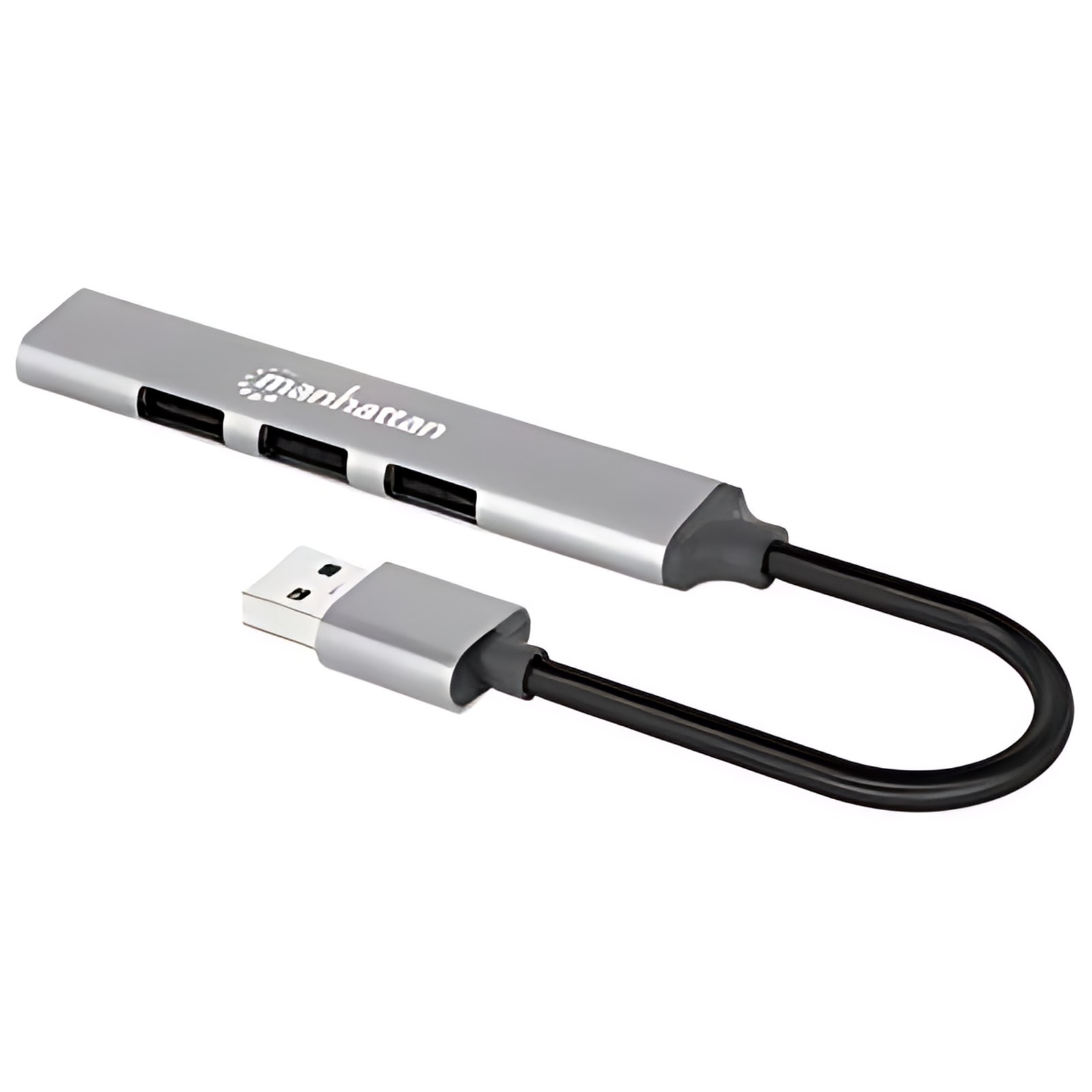 Hub Usb V2.0 3 Ptos Y V3.0 1 Pto, Alumini – 4 Total Usb Port(s) – 3 Usb 2.0 Port(s) – Pc, Mac, Linux, Chromeos