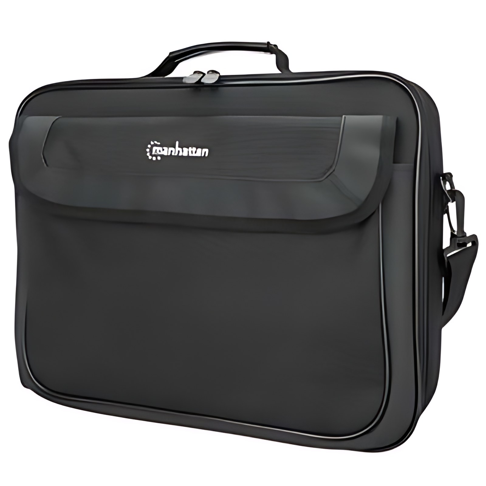 Maletín Cambridge para portátiles de 15.6" Abertura completa en forma de concha, se adapta a la mayoría de los portátiles de hasta 15.6", compartimento ampliamente acolchado para el portátil, bolsillo