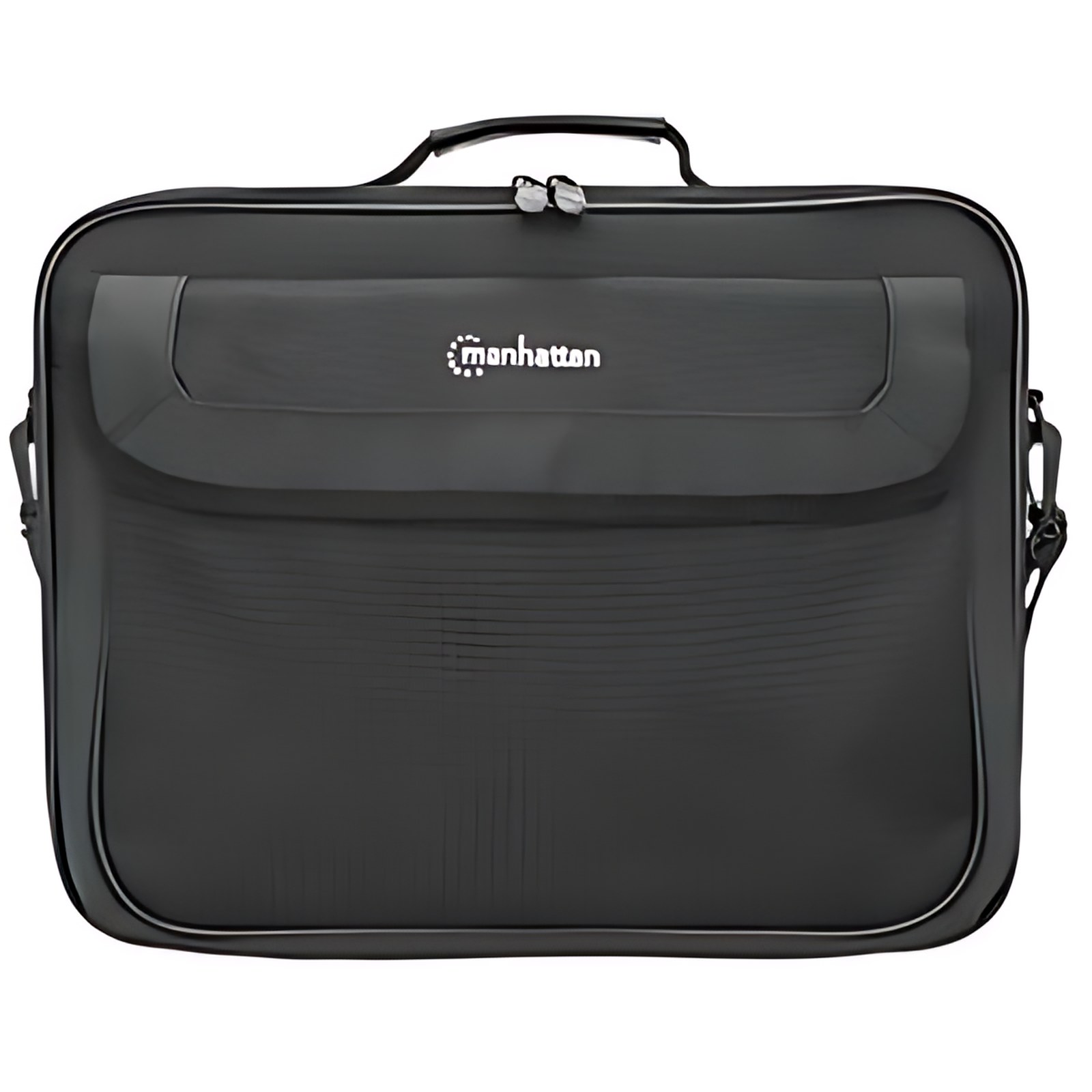 Maletín Cambridge para portátiles de 15.6" Abertura completa en forma de concha, se adapta a la mayoría de los portátiles de hasta 15.6", compartimento ampliamente acolchado para el portátil, bolsillo