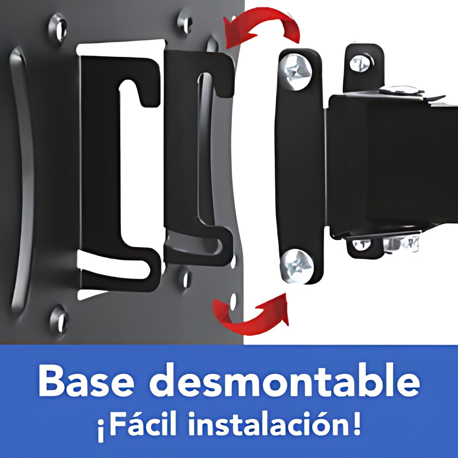 BRobotix SOPORTE DE PARED PARA TV DE 26" A 55", ARTICULADO CON INCLINACIÓN, SOPORTA HASTA 35 KG - VESA 75X75, 100X100, 150X150, 200X200, 300X300, 400X400. Smart TV, Soporte para TV , Soporte para Pare