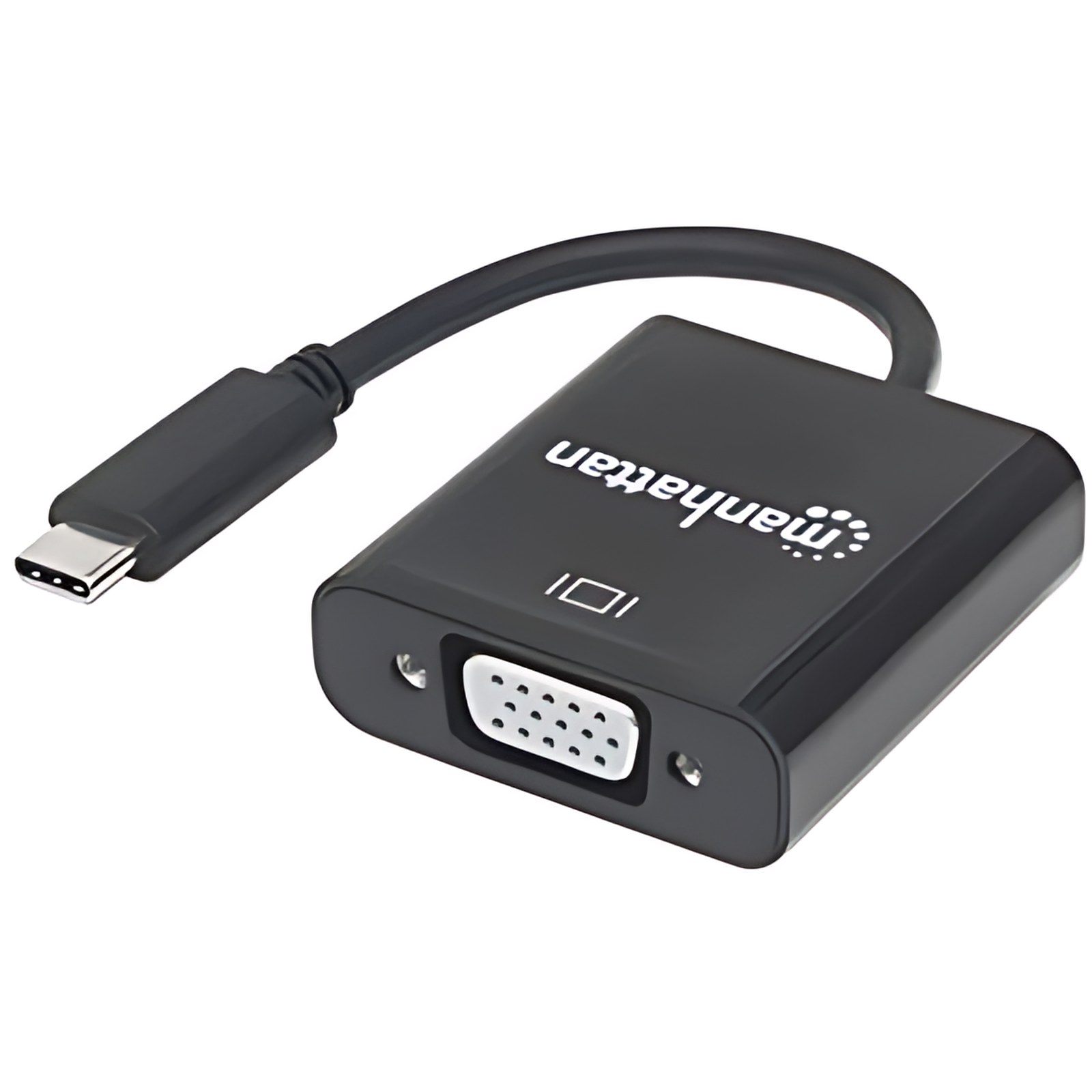 Convertidor Usb-C A Svga H – 1920 X 1080 Supported – Negro