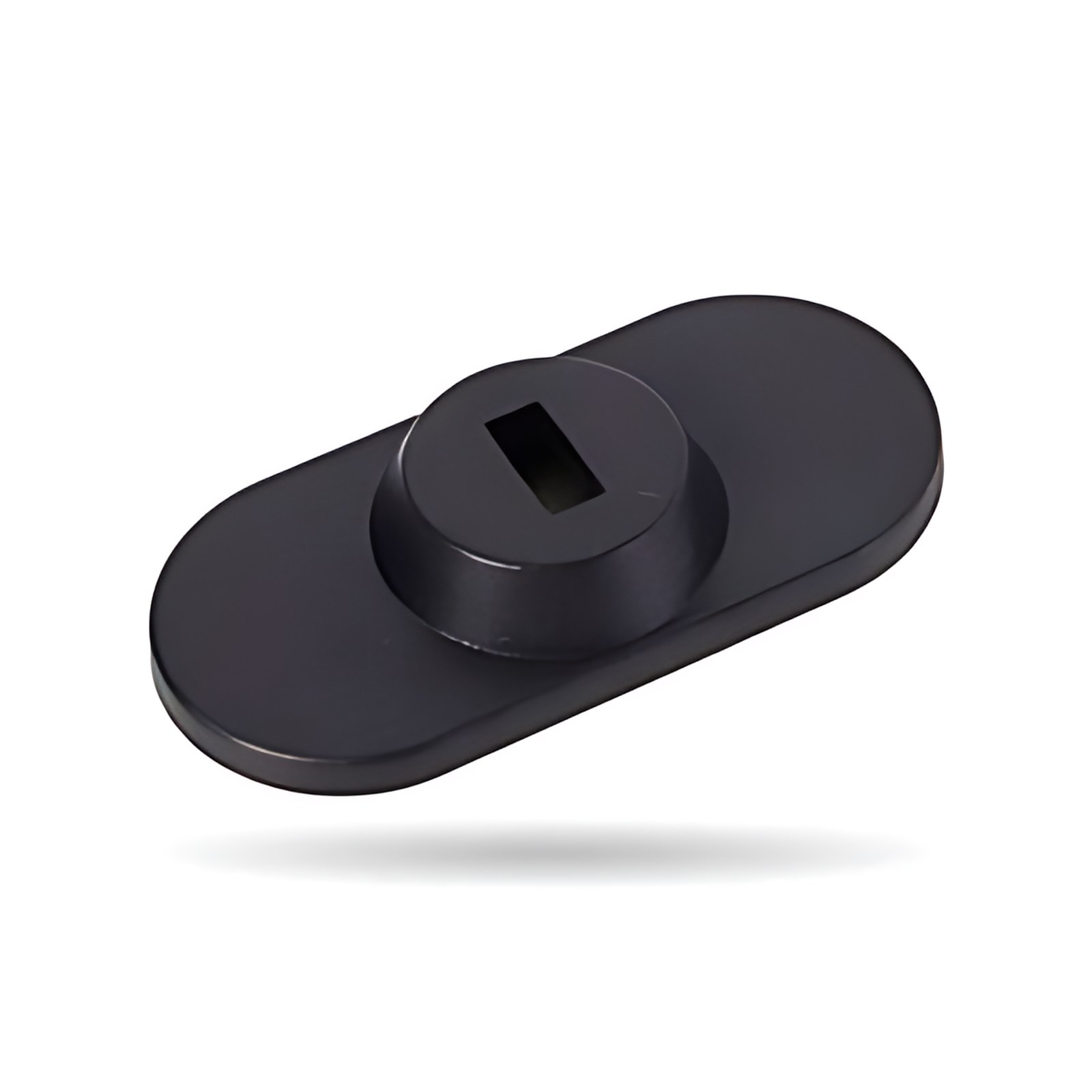 BROBOTIX ANCLA DE SEGURIDAD ADHESIVA PARA CANDADO DE SEGURIDAD TIPO K-SLOT, PARA LAPTOP, TABLETA, SMARTPHONE. TIPO DISCO ADHESIVO, COLOR NEGRO.- Punto de Anclaje , sistema de seguridad antirrobo