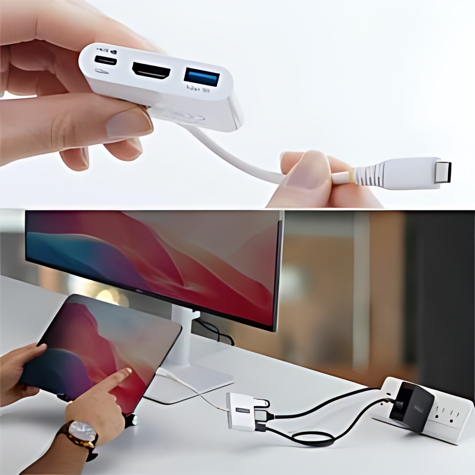 Startech.com Dock Hub Multipuertos Usb Tipo C A Hdmi – Adaptador Multipuertos Usb-C A Hdmi – Carga De 140w – 5gbps – 4k60hz – Blanco – 3840 X 2160 Supported – Blanco