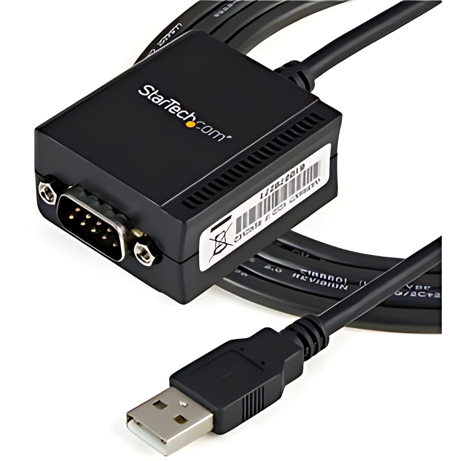 Startech.com Cable 1.8m Usb A Puerto Serie Serial Rs232 Db9 Con Retención Del Puerto De Asignación Com – 1 X Usb 2.0 Tipo A – Macho – Negro