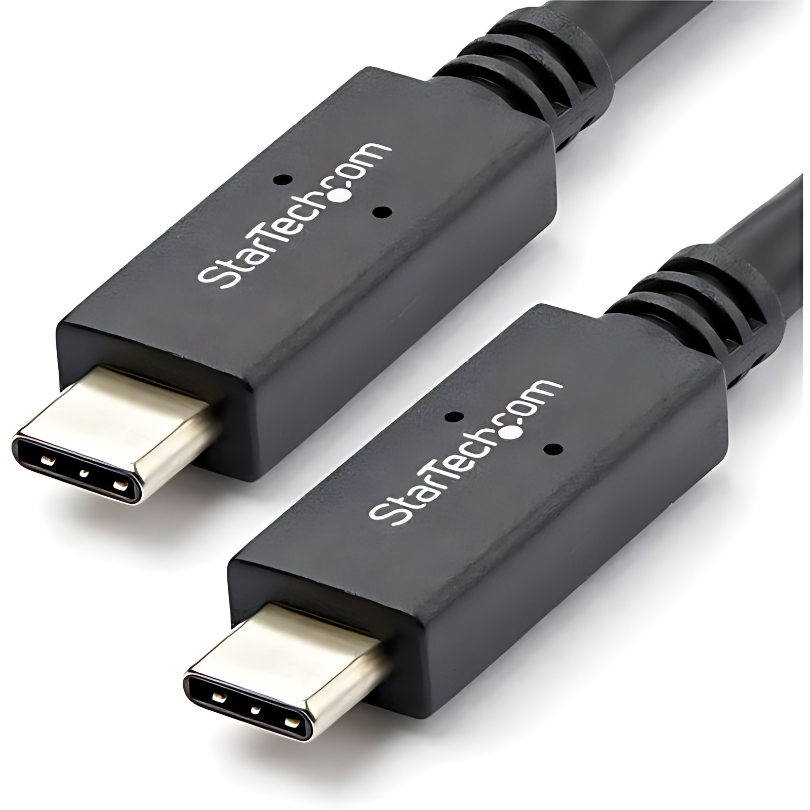 Startech Cable De 1m Usb-C Con Entrega De Potencia Hasta 5a – Usb 3.1 De 10 Gbps Usb Tipo C Certificado – Extremo Secundario: 1 X 24-Pin Usb 3.1 Type C – Male – 10gbit/S – Apantallado – Níquel Conector Chapado – 26/32 Awg – Negro