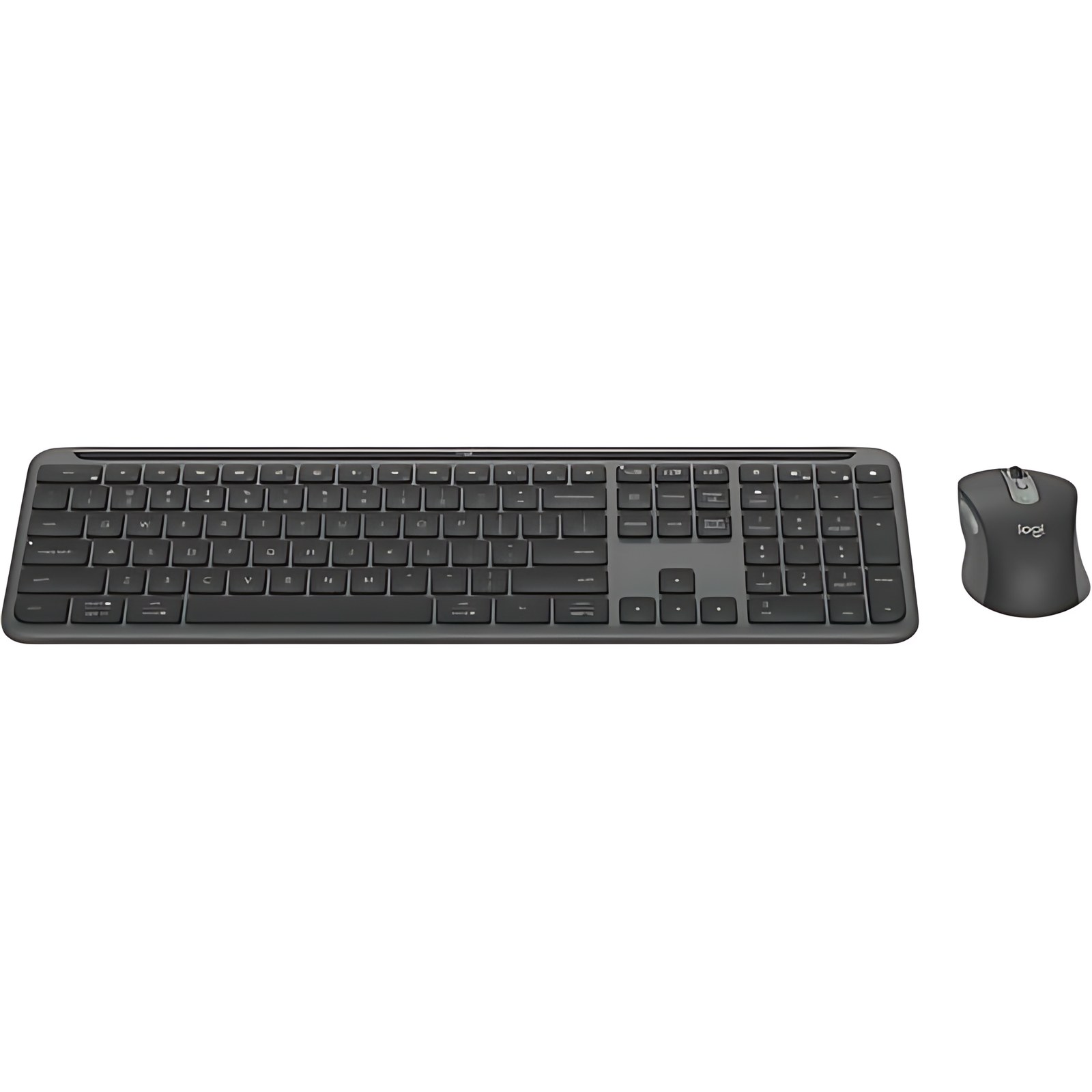 Teclado Y Ratón Logitech Signature Slim Mk950 – Qwerty – Español – Usb Tipo A Inalámbrico Bluetooth/Rf 5,1 2.40ghz Teclado – Keyboard/Keypad Color: Grafito – Usb Tipo A Inalámbrico Bluetooth/Rf Mouse – 4000 Dpi – 6 Botón – Rueda De Desplazamiento – Pointing Device Color: Grafito – Interuptor Encendido/Apagado, Easy Switch Tecla(s) De Acceso Rápido – Aaa, Aa – Compatible Con Computador, Tableta, Portátil, Smartphone Para Pc, Mac