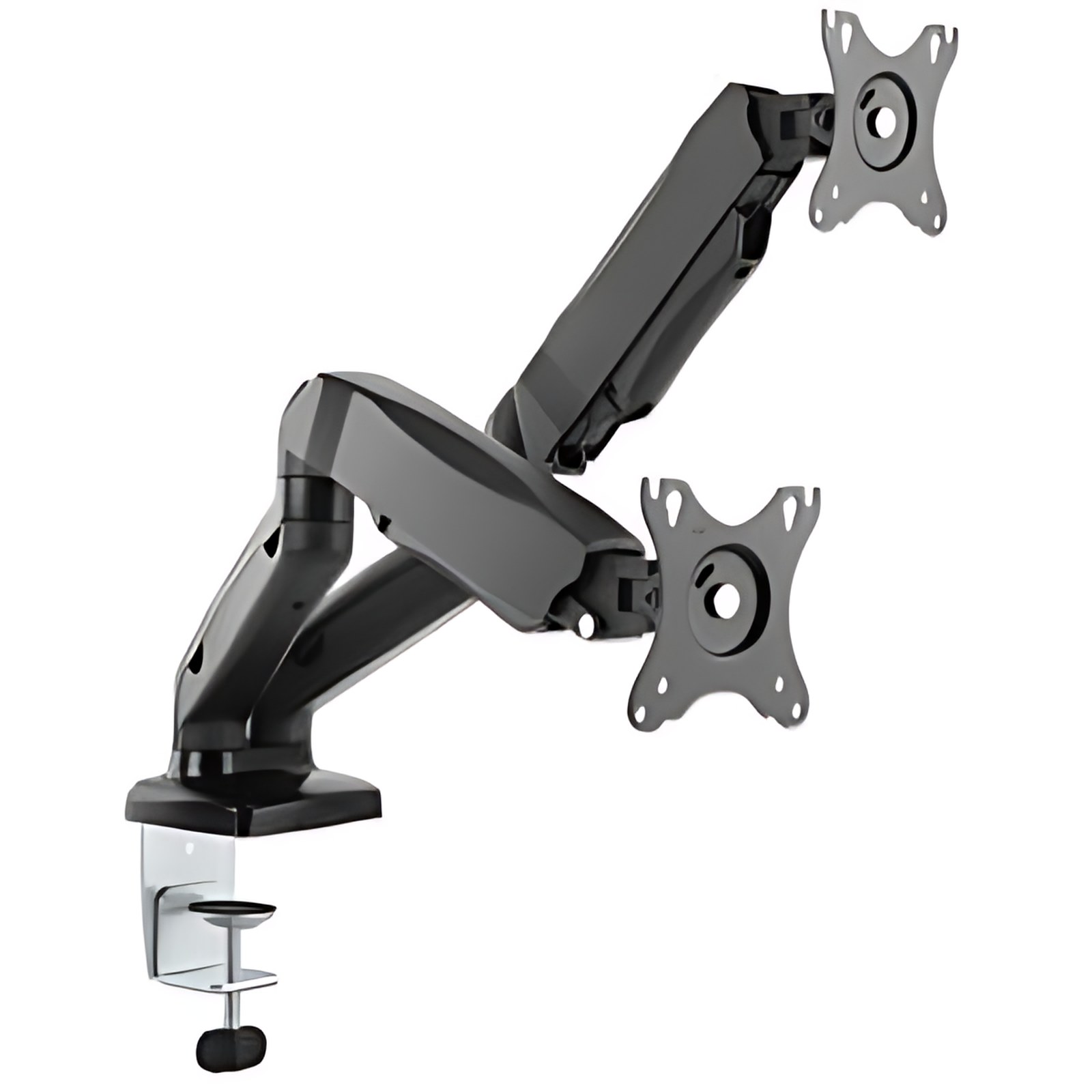 Soporte De Aluminio Con Pistones De Gas Para Dos Monitores – Manhattan