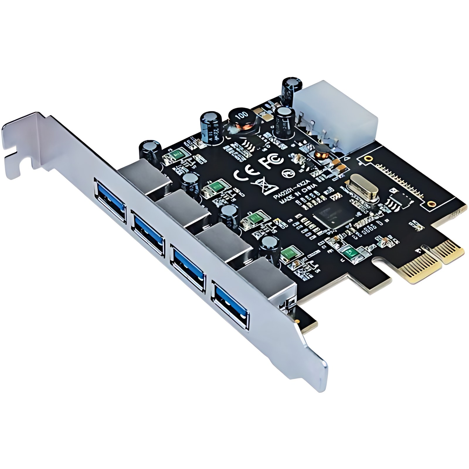Tarjeta Usb V3 Pci Express 4 Ptos Estandar – 4 Total Usb Port(s) – 4 Usb 3.0 Port(s) – Linux, Pc