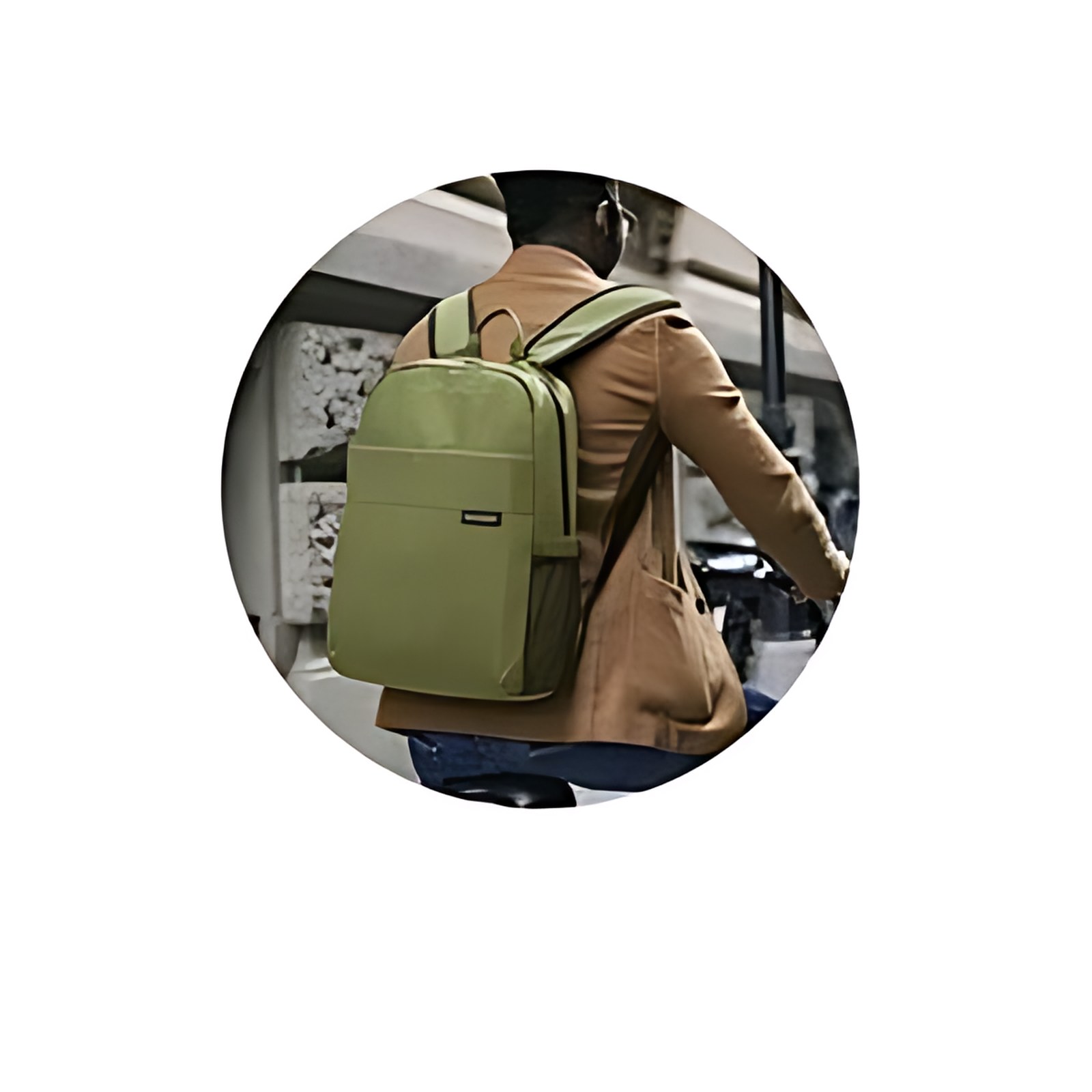 Kensington Backpack Simply color Verde de 16"