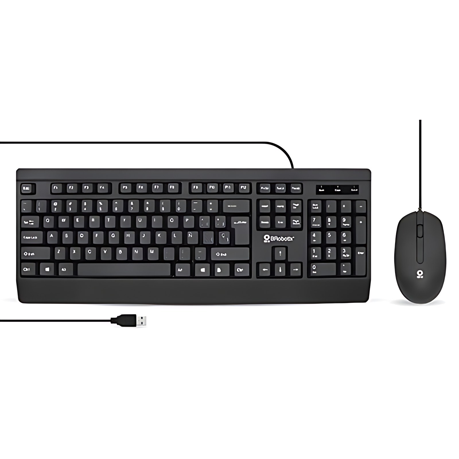 Brobotix Teclado Y Ratón En Español Con Cable Usb, Ultrasilencioso Color Negro – Usb Cable Mouse – óptico – 1200 Dpis – Plug And Play – Mouse Y Teclado Usb – Mouse óptico Con Teclado – Ratón, Pc Escritorio Laptop Notebook, Laptop, Notebook, Computadora – Compatible Con Windows , Hp , Lenovo, Dell , Asus, Kit De Teclado Y Mouse, Teclado Y Ratón Para Pc, Teclado Y Mouse Alámbrico, Keyboard / Keypad – Combo Mouse Y Ratón