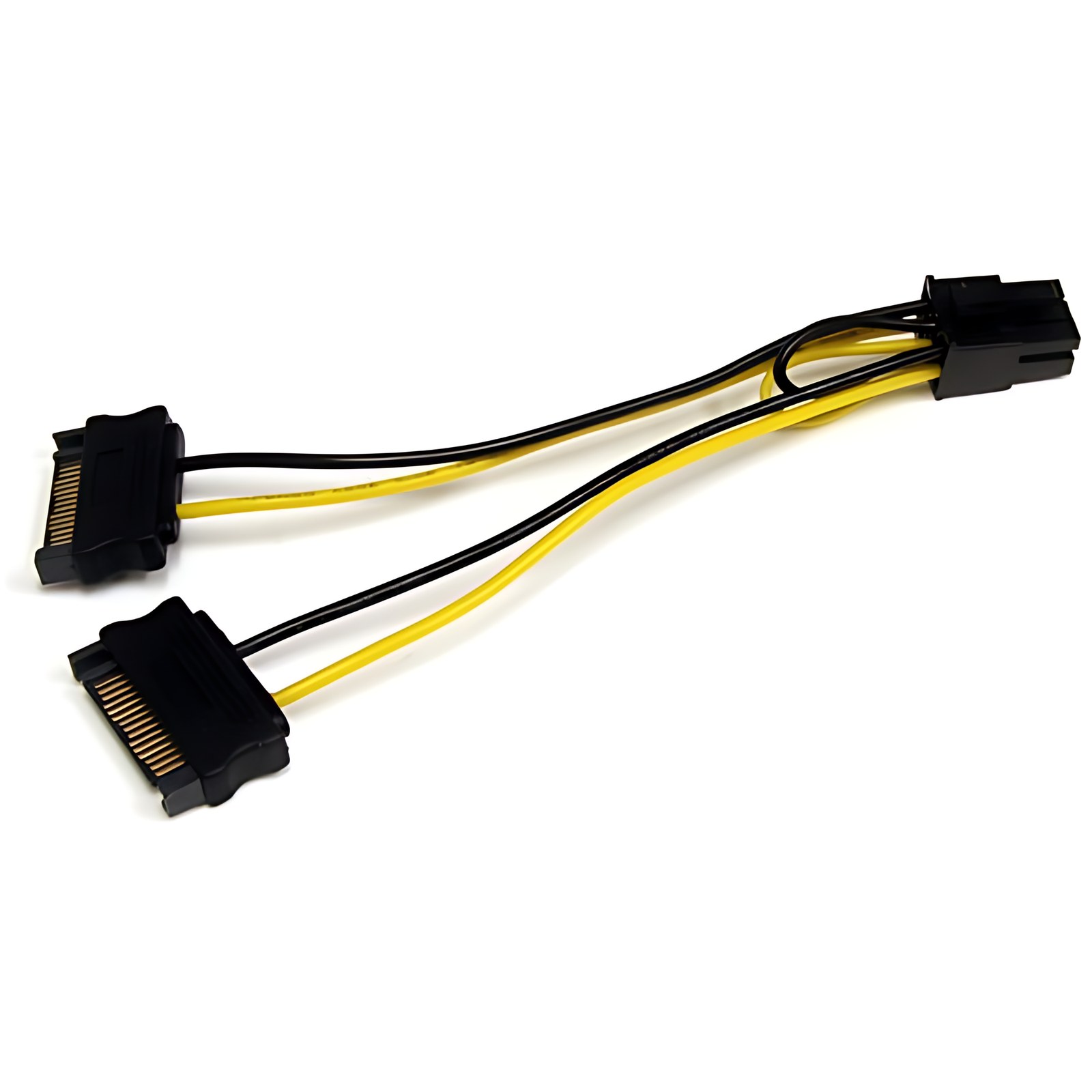StarTech.com Cable Adaptador 15cm Alimentación SATA a Conector 6 Pines de Corriente de Tarjeta de Video PCI Express - Para Tarjeta PCI Express - SATA / PCI-E - 1 Solamente
