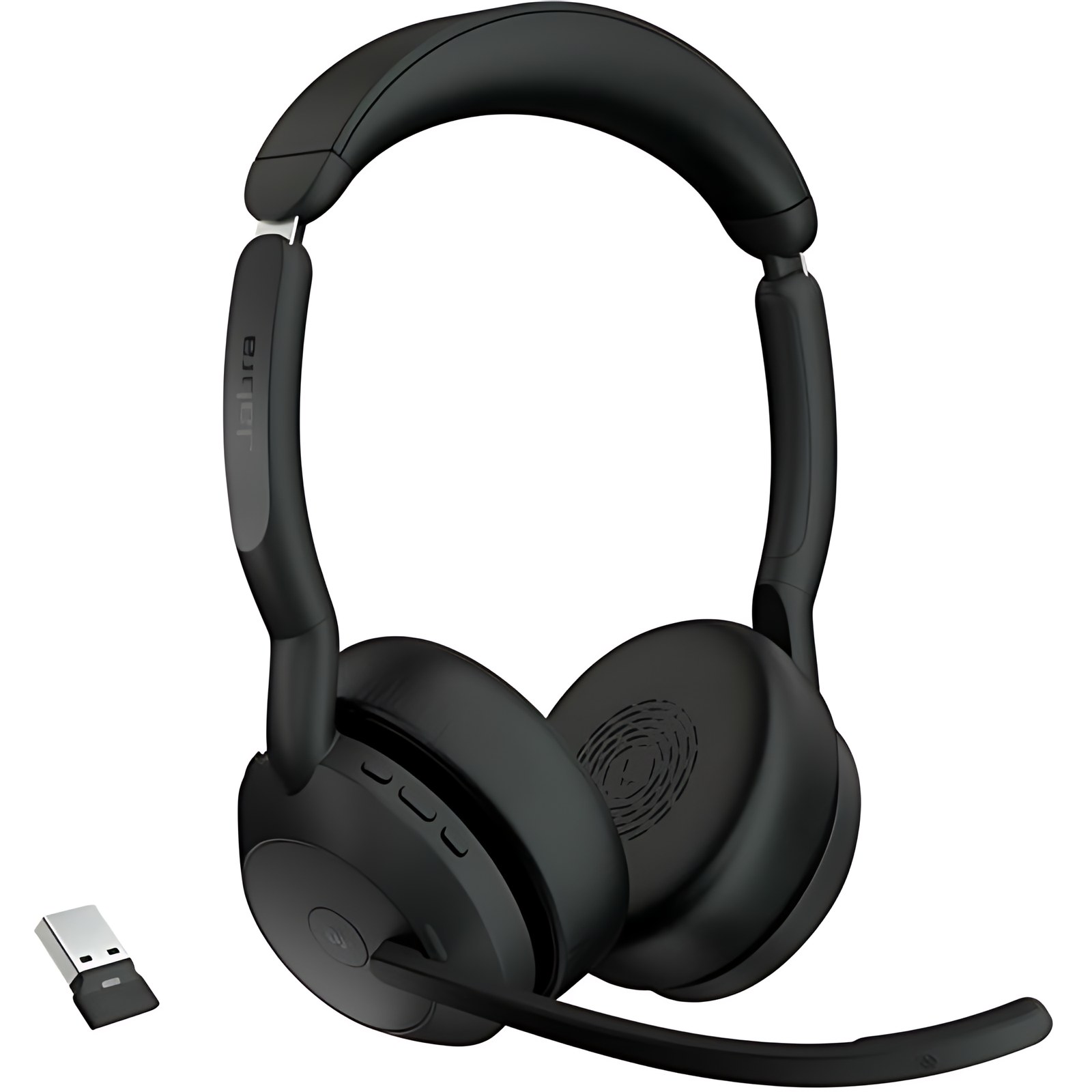 Auriculares Jabra Evolve2 55 Inalámbrico Sobre La Oreja Estéreo – Binaural – Supra-Aural – 3000cm – Bluetooth – 20hz A 20khz – Tecnología Mems, Función De Cancelación De Ruido Ambiente Micrófono – Cancelación De Ruido