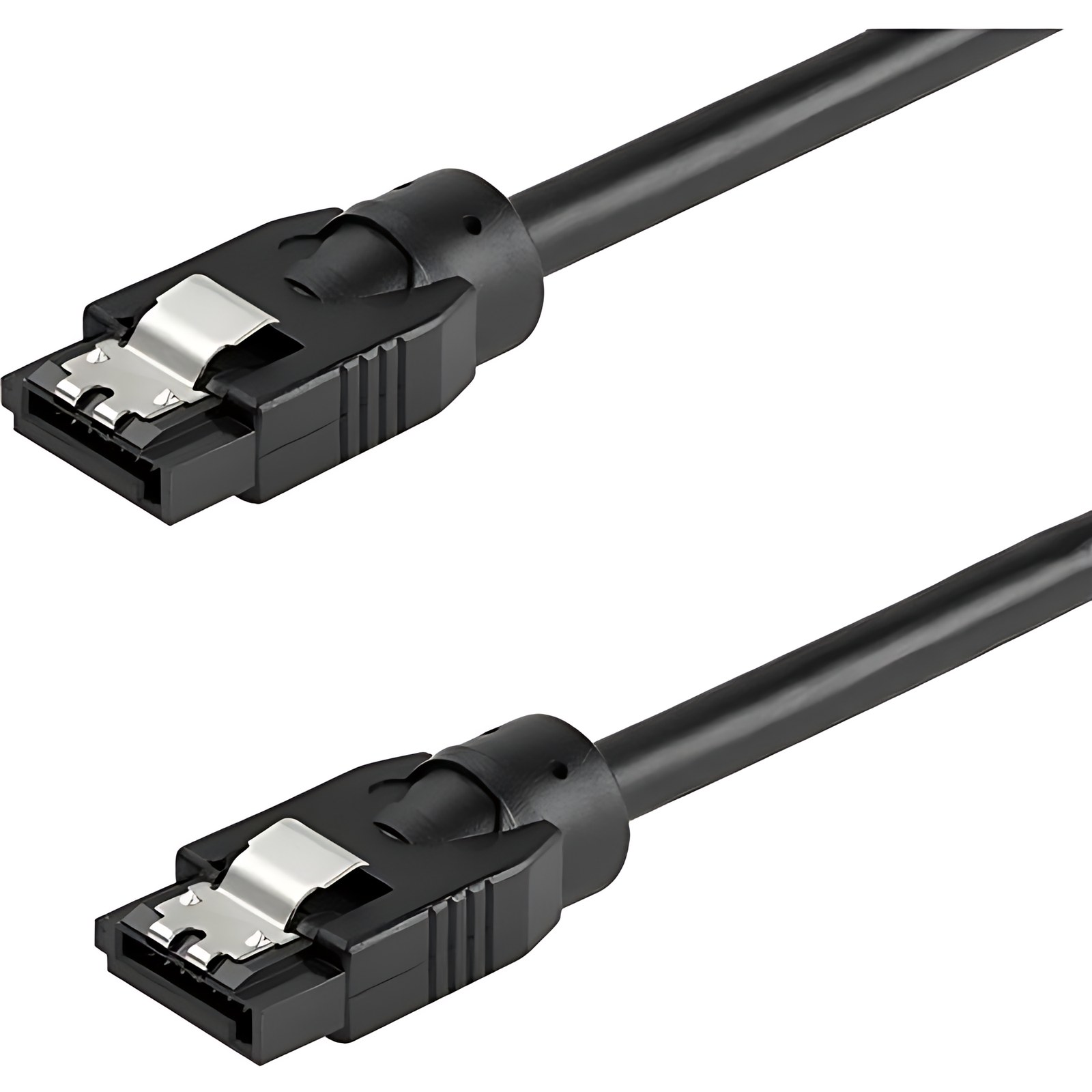 StarTech.com SATRD30CM Cable SATA Redondo 0.3m - Conectores de Cierre - 6Gbs - Alimentación DD SATA - Cable for Servidor, Disco Duro, DVD, Computador, Equipo de Almacenamiento, Matriz de Almacenamient