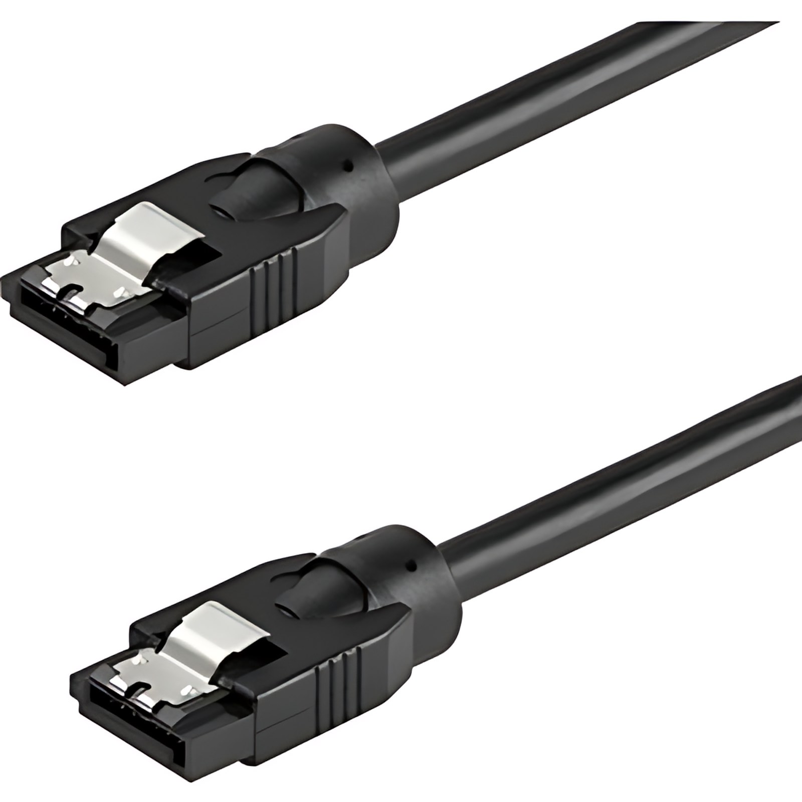 StarTech.com SATRD30CM Cable SATA Redondo 0.3m - Conectores de Cierre - 6Gbs - Alimentación DD SATA - Cable for Servidor, Disco Duro, DVD, Computador, Equipo de Almacenamiento, Matriz de Almacenamient