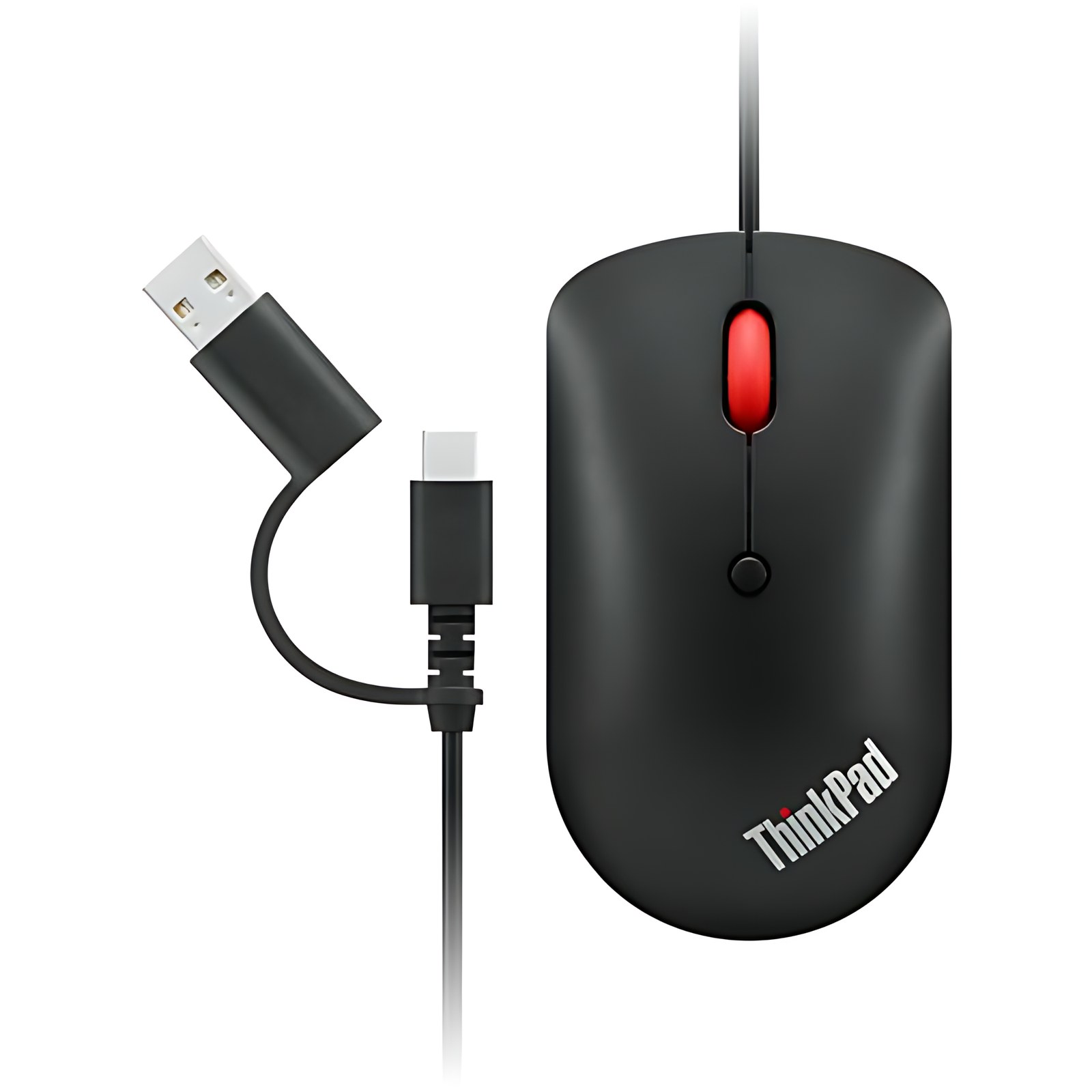 Thinkpad Usbc Essential Wired Mouse Compacto Y Ambidiestro