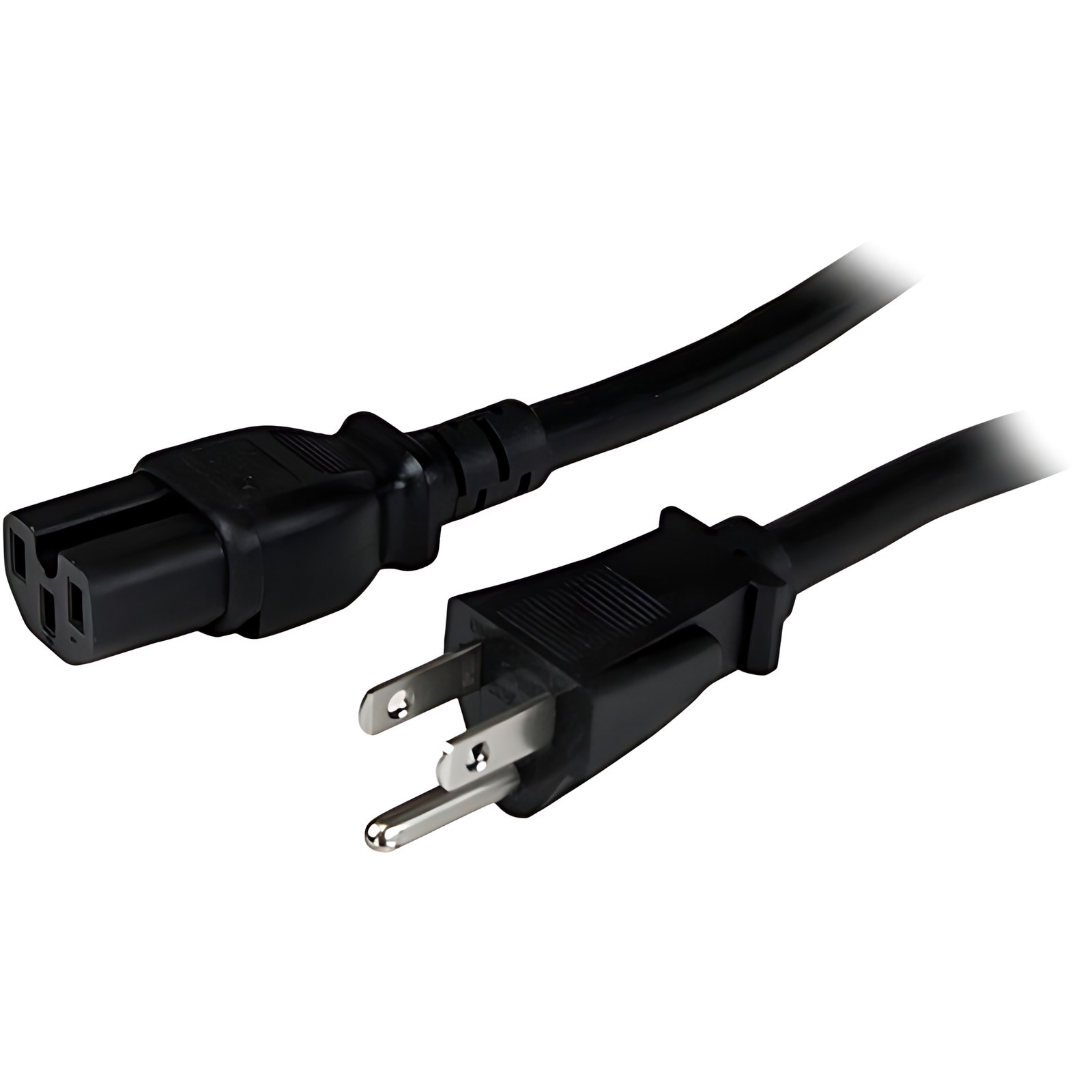 Startech.com Cable De 2,4m (8 Pies) De Alimentación De Servicio Pesado, Cable De Corriente Nema 5-15p A C15, 15a 125v, 14awg, Negro, Ul – Para Unidad De Distribución Eléctrica, Servidor, Computador, Dispositivo De Red – Nema 5-15p / Iec 60320 C15 – 125 V Ac / 15a – Negro – 1 Solamente
