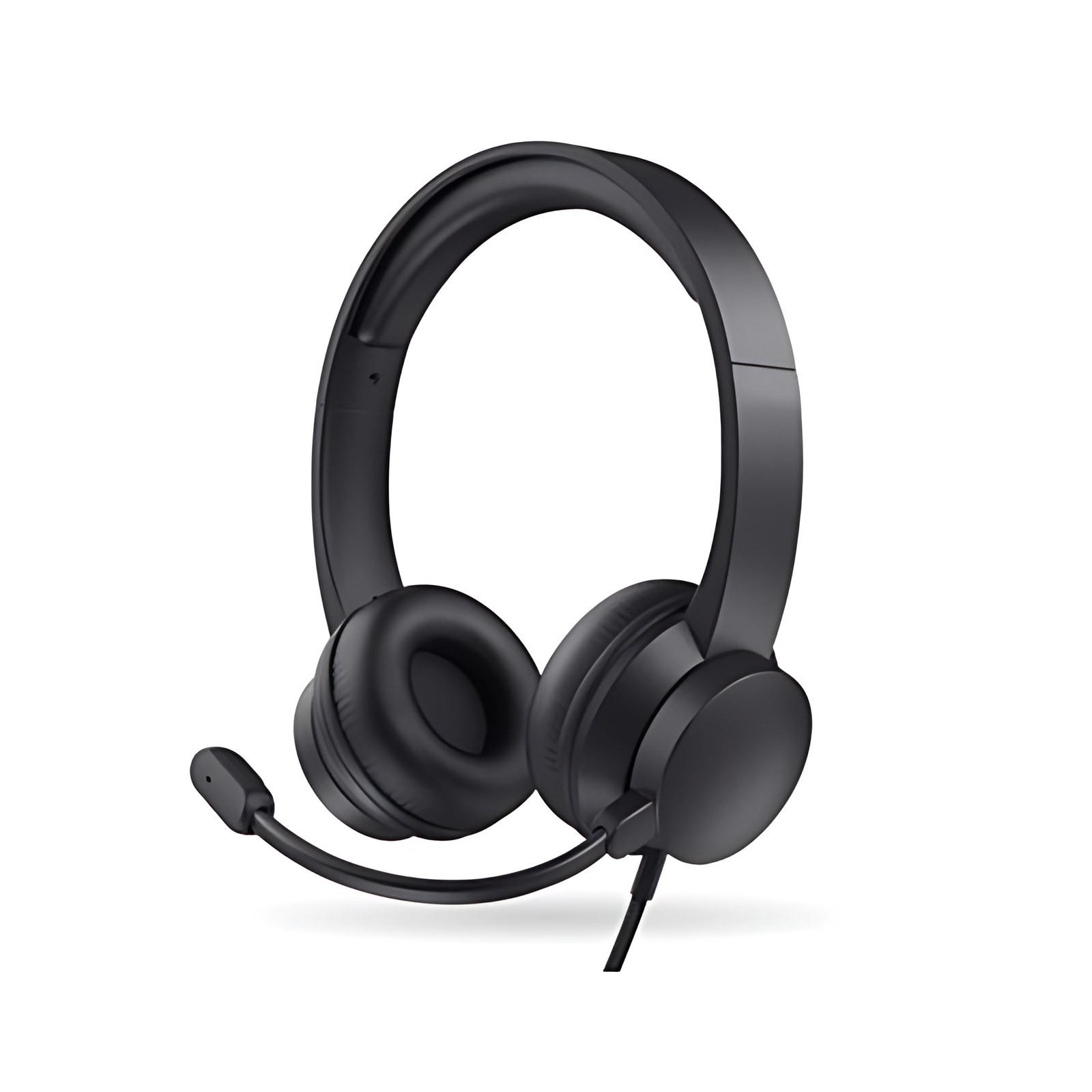 Brobotix Diadema Usb V2.0, Almohadillas Ultrasuaves, Micrófono Ajustable Bidireccional Con Cancelación De Ruido, Control De Volumen , Longitud Del Cable 1.9 M, Color Negro