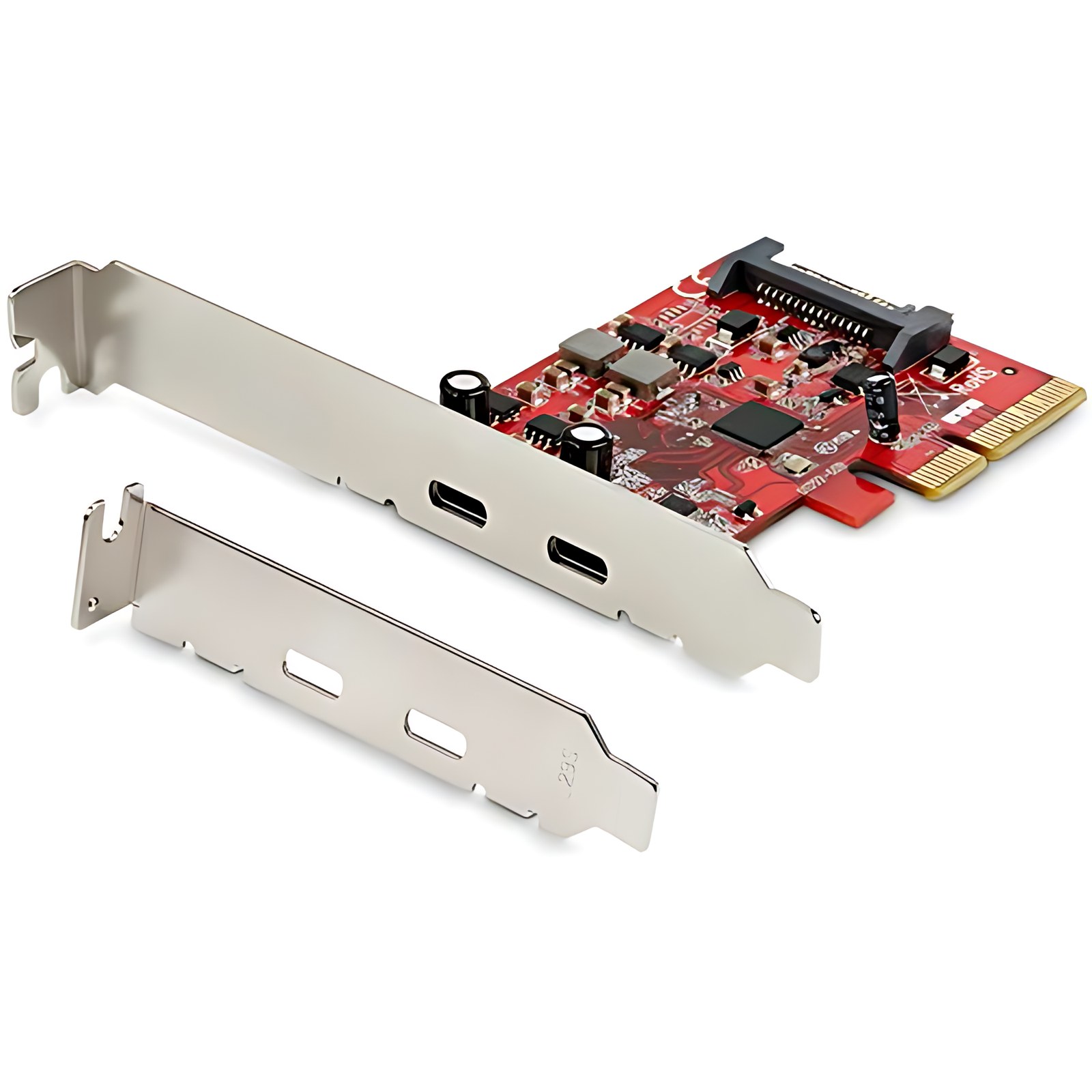 StarTech.com PEXUSB312C3 Tarjeta PCI Express USB 3.1 (10Gbps) - 2 Puertos USB C 3.2 Gen 2 - Hasta 10Gbps - Soporte UASP - 2 Total USB Port(s) - 2 Puerto(s) USB 3.1 - Linux, PC