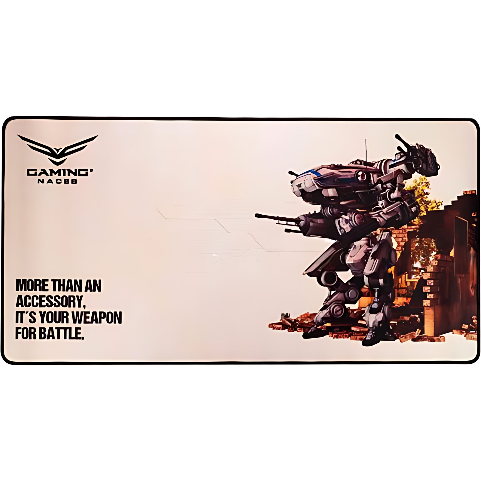Naceb Almohadilla Ratón – 310mm X 610mm – Marrón – Antideslizante – Mouse