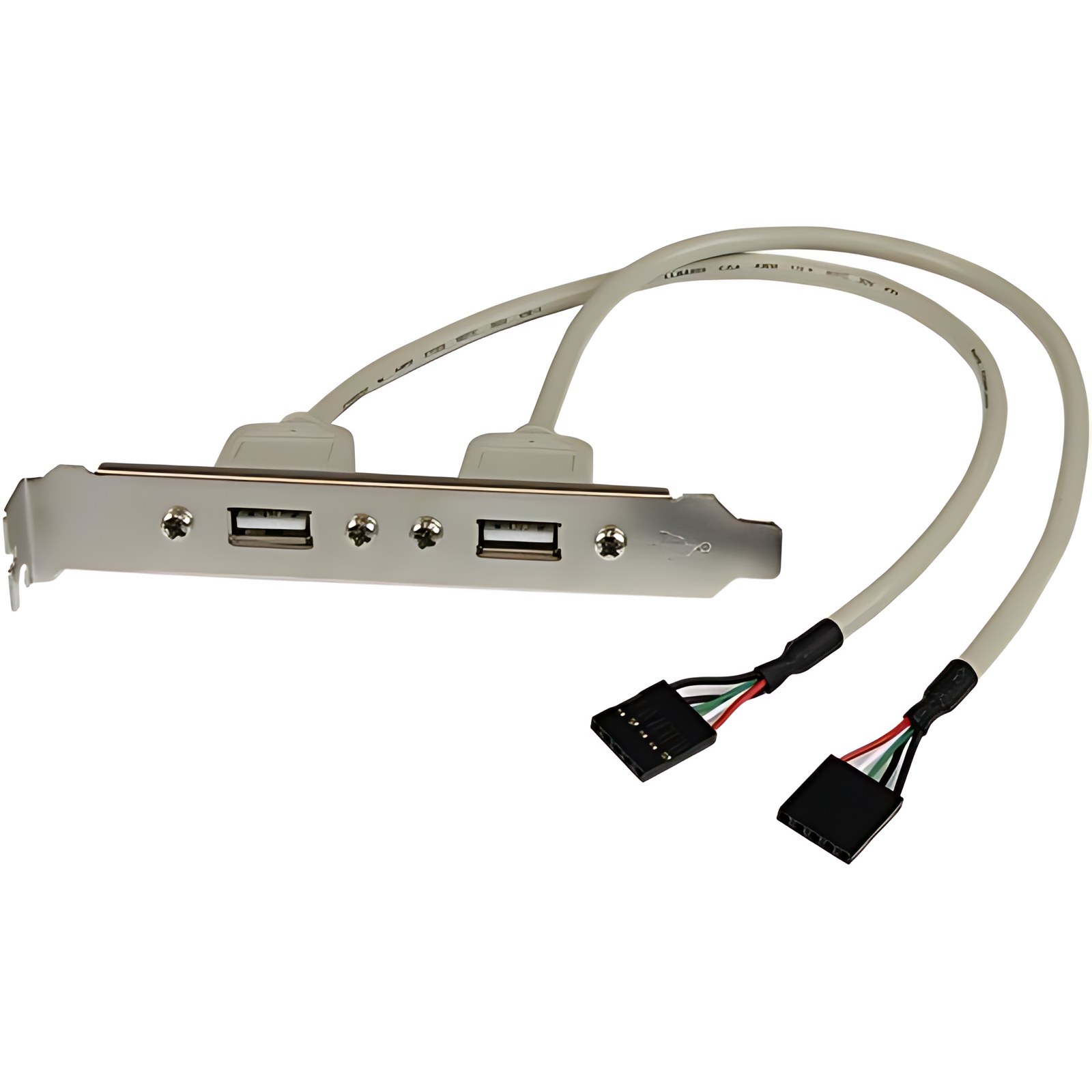Startech.com Adaptador De Placa Usb A Hembra De 2 Puertos – Plata