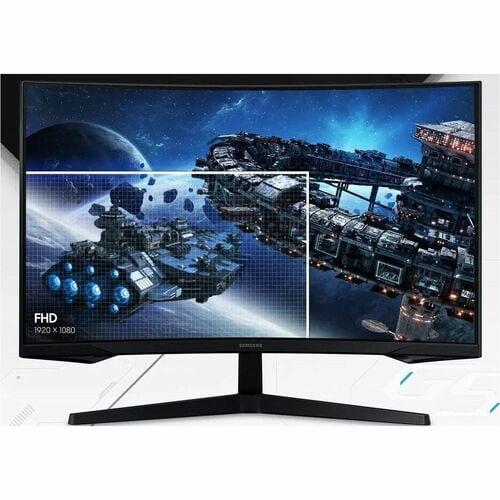 Monitor LED para juegos Samsung Odyssey G5 S27CG552EL 27" (68.6cm) Clase WQHD Pantalla curva - 16:9 - Negro - 27" (68.6cm) Viewable - Vertical Alignment (VA) - LED Retroiluminación