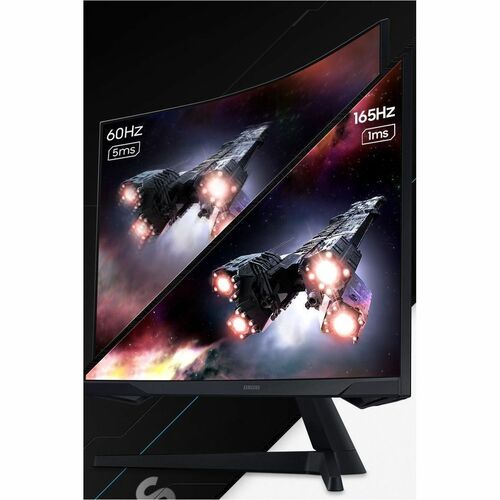 Monitor LED para juegos Samsung Odyssey G5 S27CG552EL 27" (68.6cm) Clase WQHD Pantalla curva - 16:9 - Negro - 27" (68.6cm) Viewable - Vertical Alignment (VA) - LED Retroiluminación
