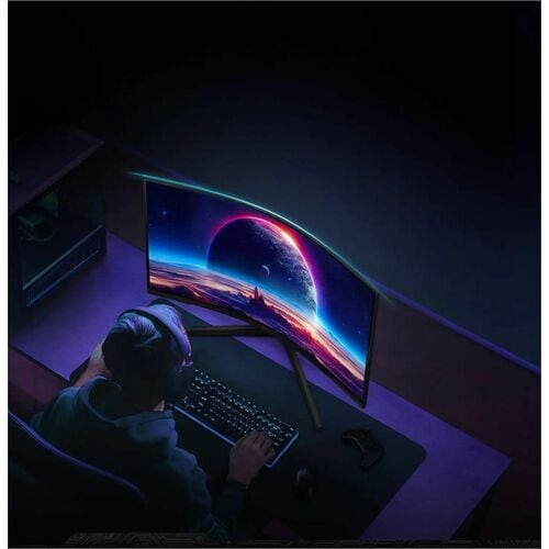 Monitor LED para juegos Samsung Odyssey G5 S27CG552EL 27" (68.6cm) Clase WQHD Pantalla curva - 16:9 - Negro - 27" (68.6cm) Viewable - Vertical Alignment (VA) - LED Retroiluminación