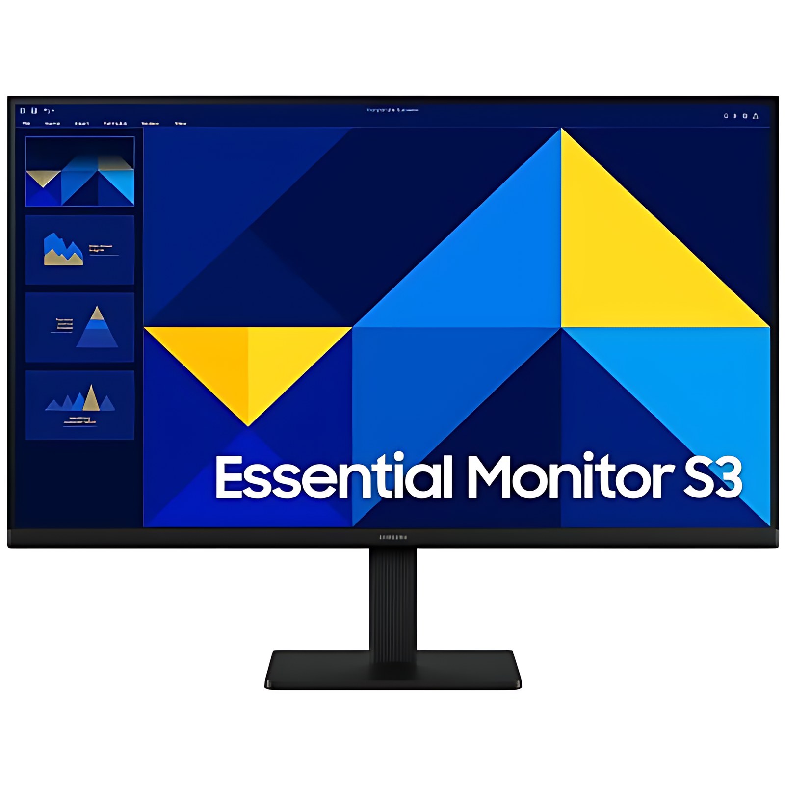 Monitor LCD Samsung Essential S3 S27D300GAL 27" (68.6cm) Clase Full HD - 16:9 - Negro - 27" (68.6cm) Viewable - Tecnología conmutación en el mismo plano (In-plane Switching, IPS) -
