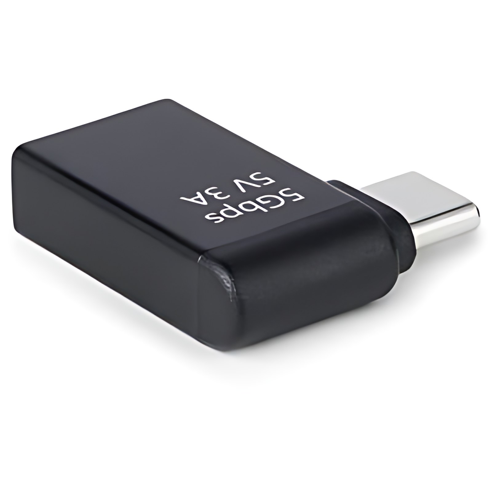 Startech.com Adaptador Acodado Usb-C A Usb-A – Usb Tipo C – Conversor Compacto Usb Tipo C Macho A Usb Hembra – 5gbps – Níquel Conector – Negro