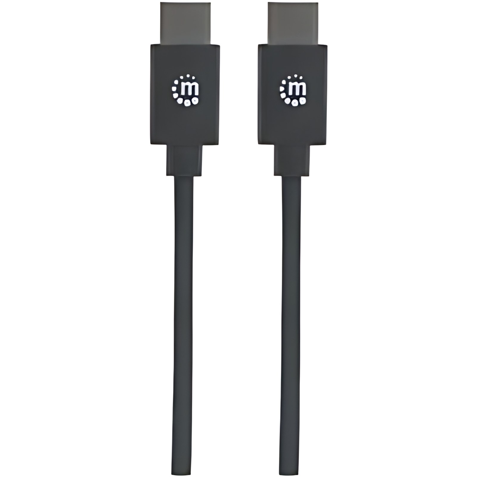 Manhattan Cable Usb-C V2.0, C-C 1.0m Negro 480mbps – Cable For Dispositivo Periférico, Pc, Mac, Portátil, Macbook Pro, Tableta, Cargador De Pared, Cargador Portátil – 480mbit/S – Moldeado – Apantallado – Níquel Conector Chapado – Níquel Contacto Chapado – Blindaje – 30 Awg – Negro