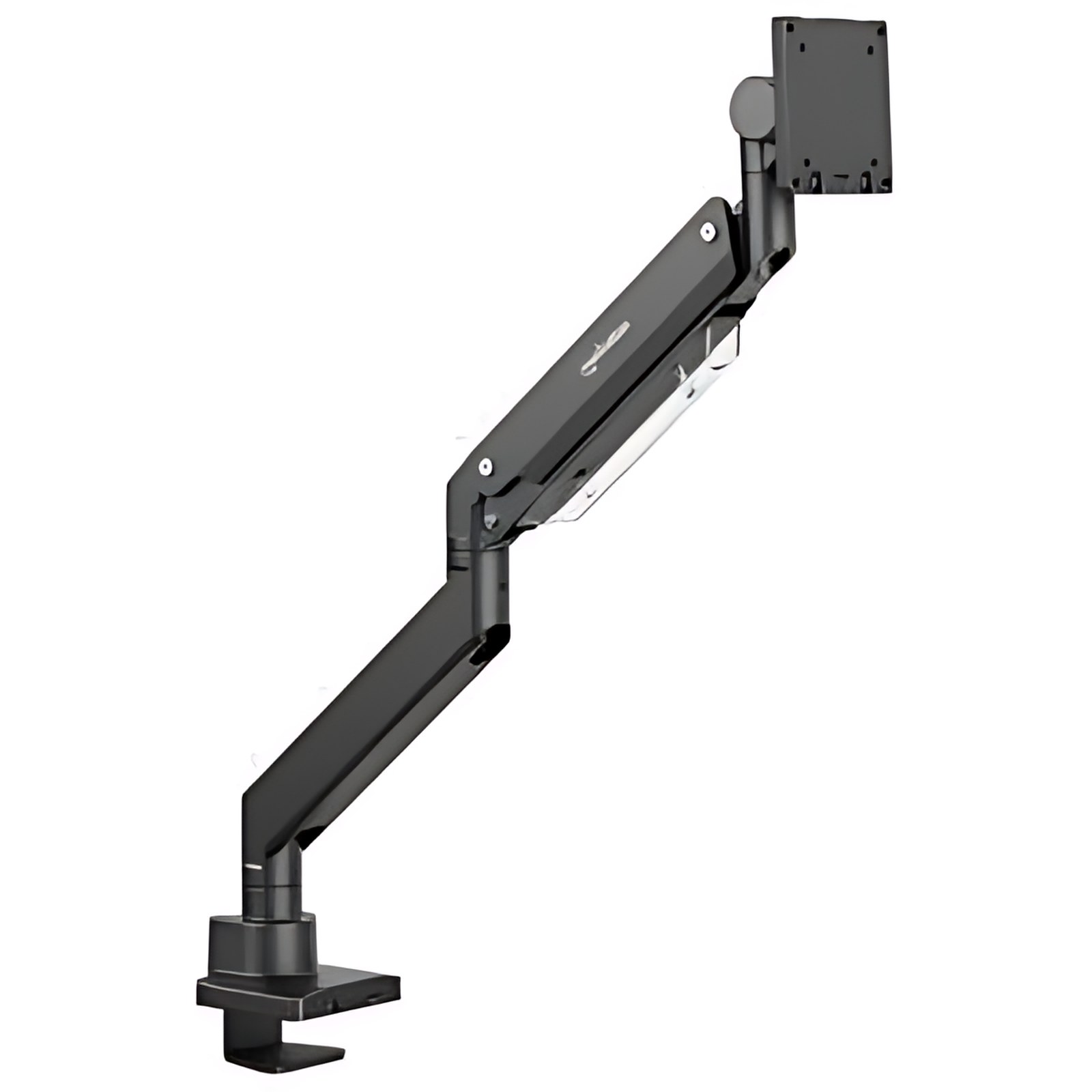 Soporte De Aluminio Con Pistón De Gas Y Puertos Usb Para Un Monitor De 17″ A 57″ – Altura Ajustable – 1 Pantalla(s) Admitidas – 43.2cm A 144.8cm (57″) Para Pantalla Plana – 27kg Capacidad De Carga – 75 X 75, 100 X 100, 100 X 200, 200 X 100, 200 X 200 – Compatible Con Montura Vesa – Aluminio